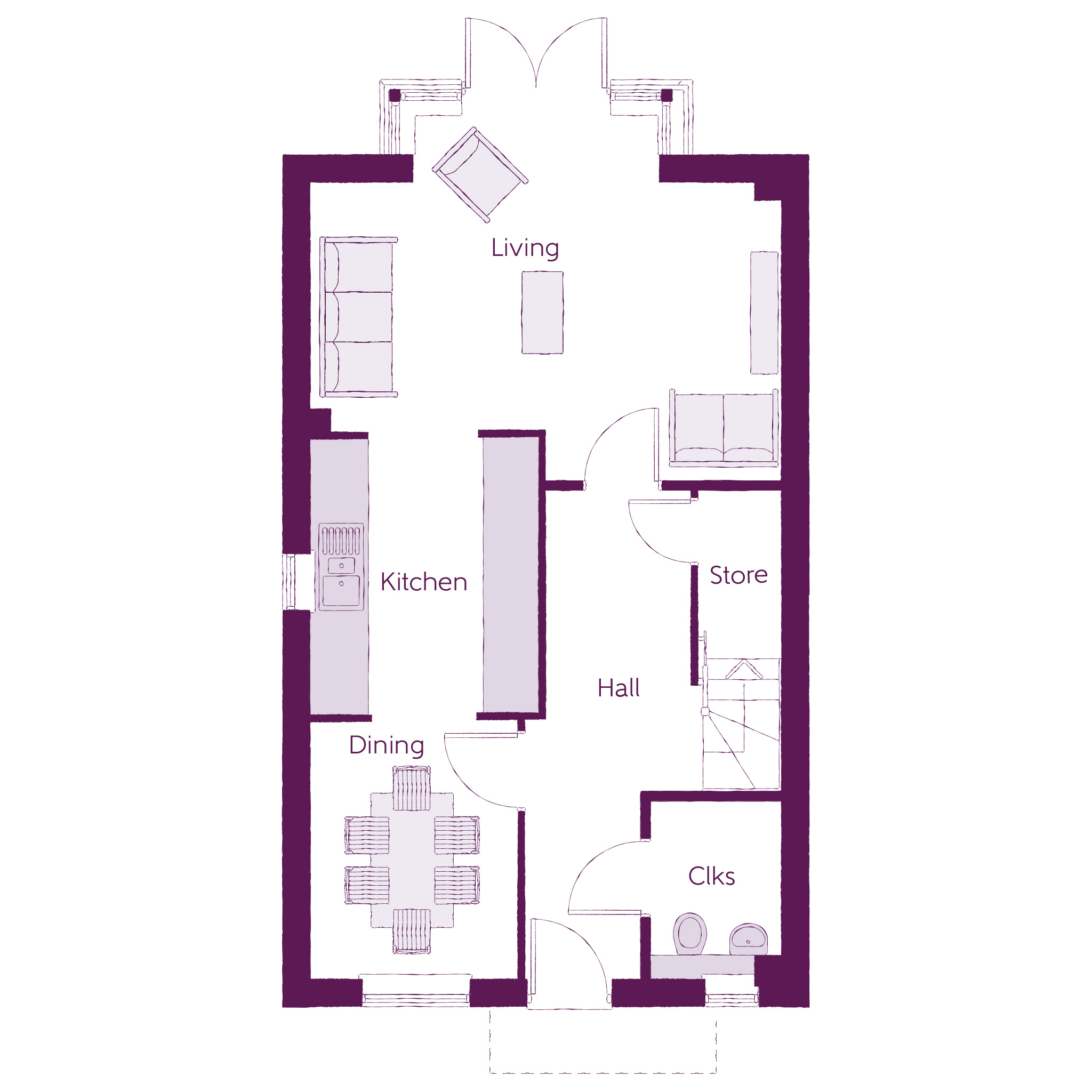 262, Stoke Road, Desborough floorplan