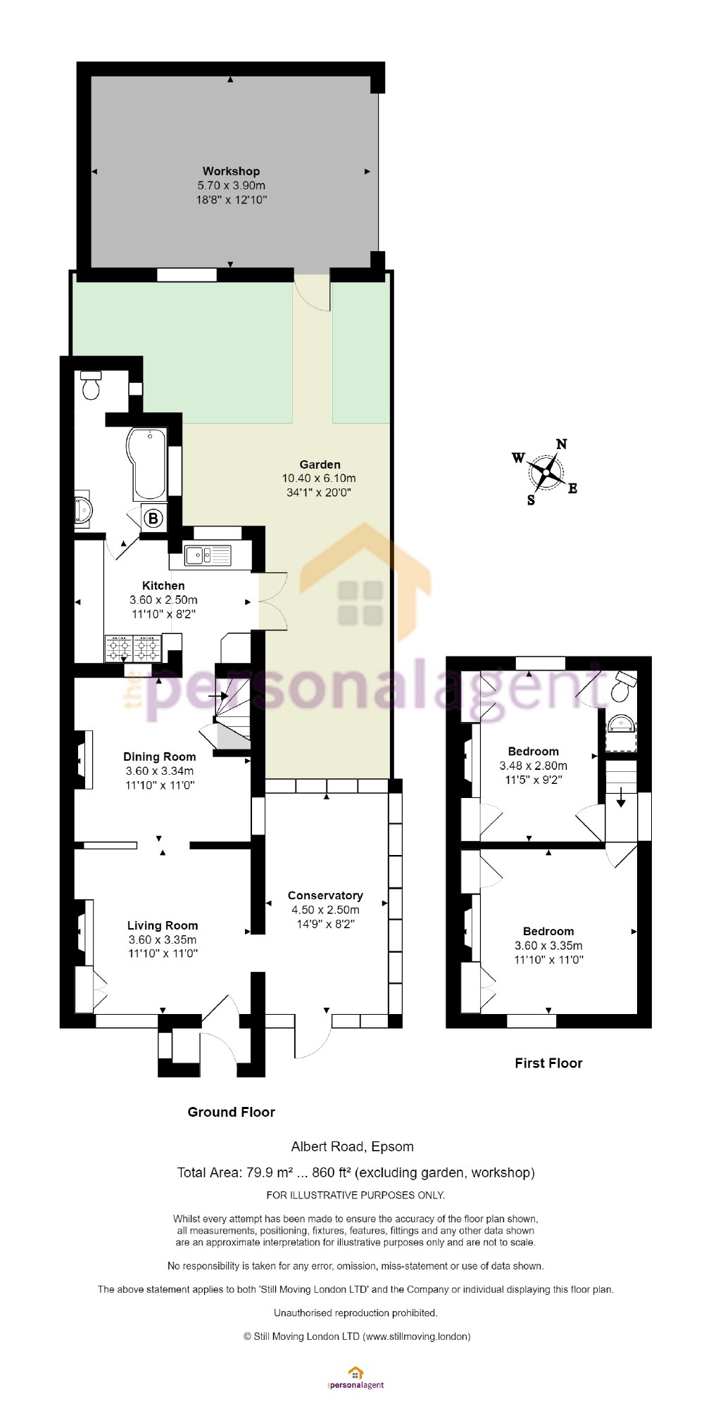 2 Bedrooms Semi-detached house for sale in Albert Road, Epsom, Surrey KT17