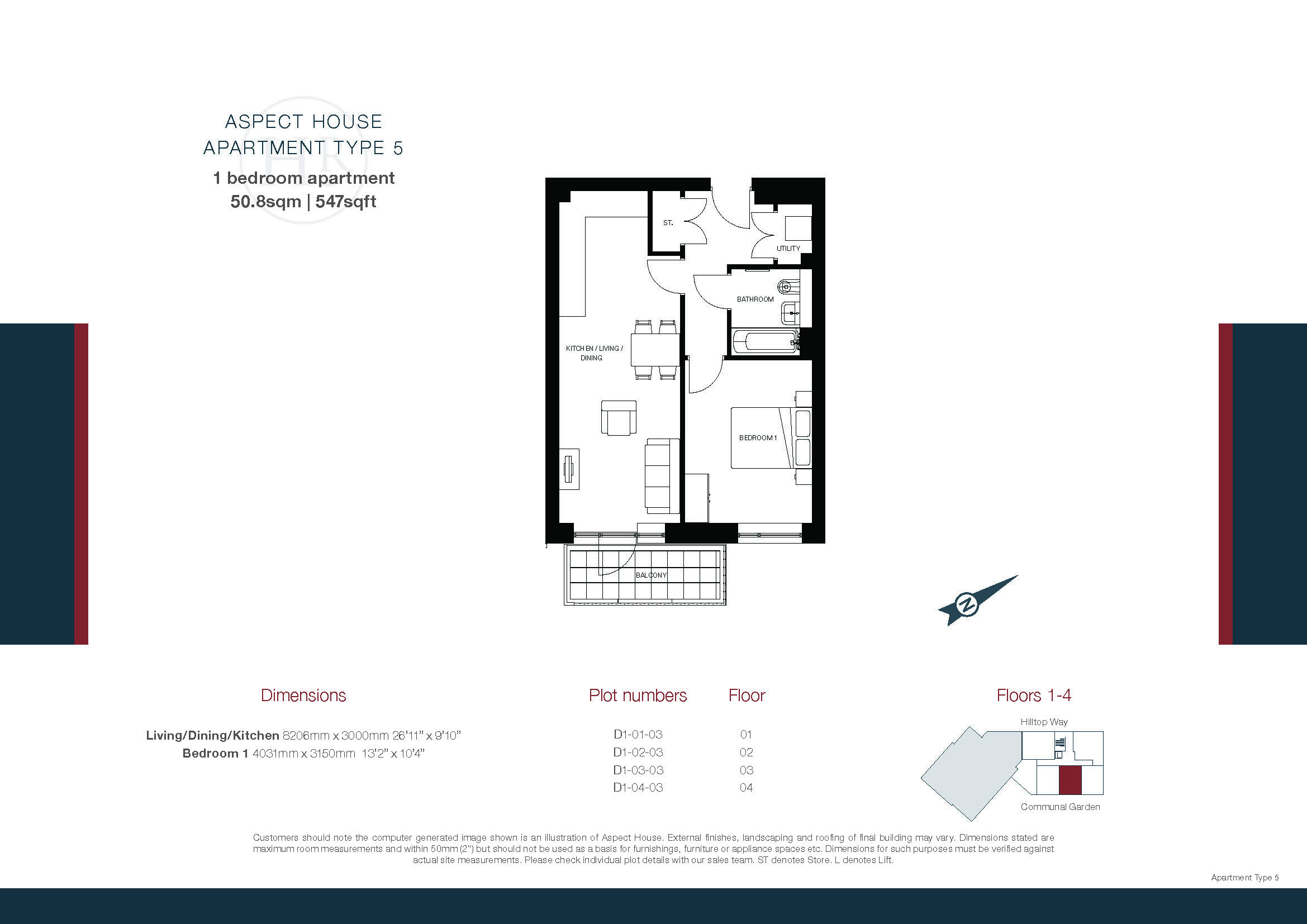 Aspect House, Hatfield floorplan