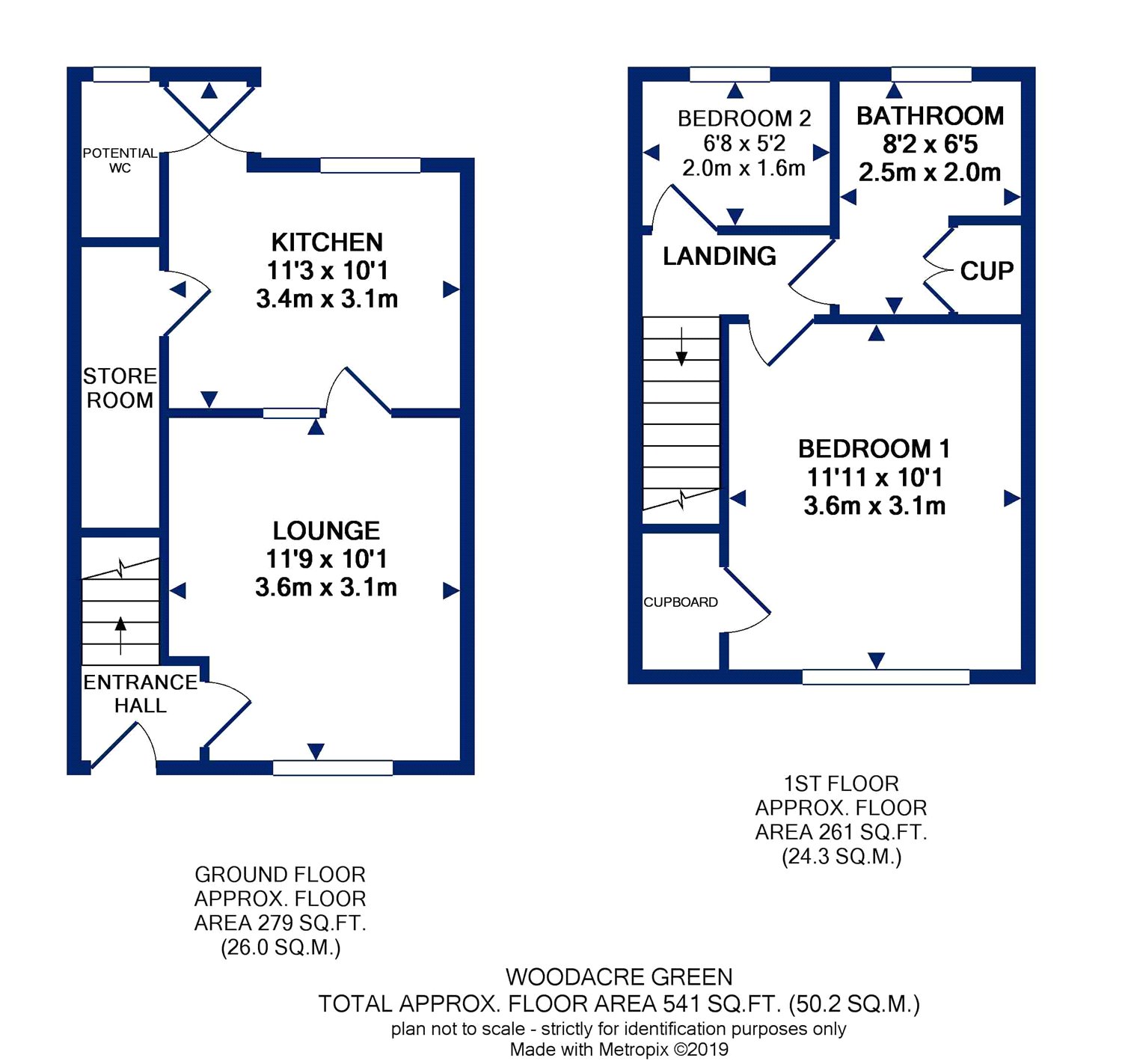 2 Bedrooms Terraced house for sale in Woodacre Green, Bardsey, Leeds, West Yorkshire LS17