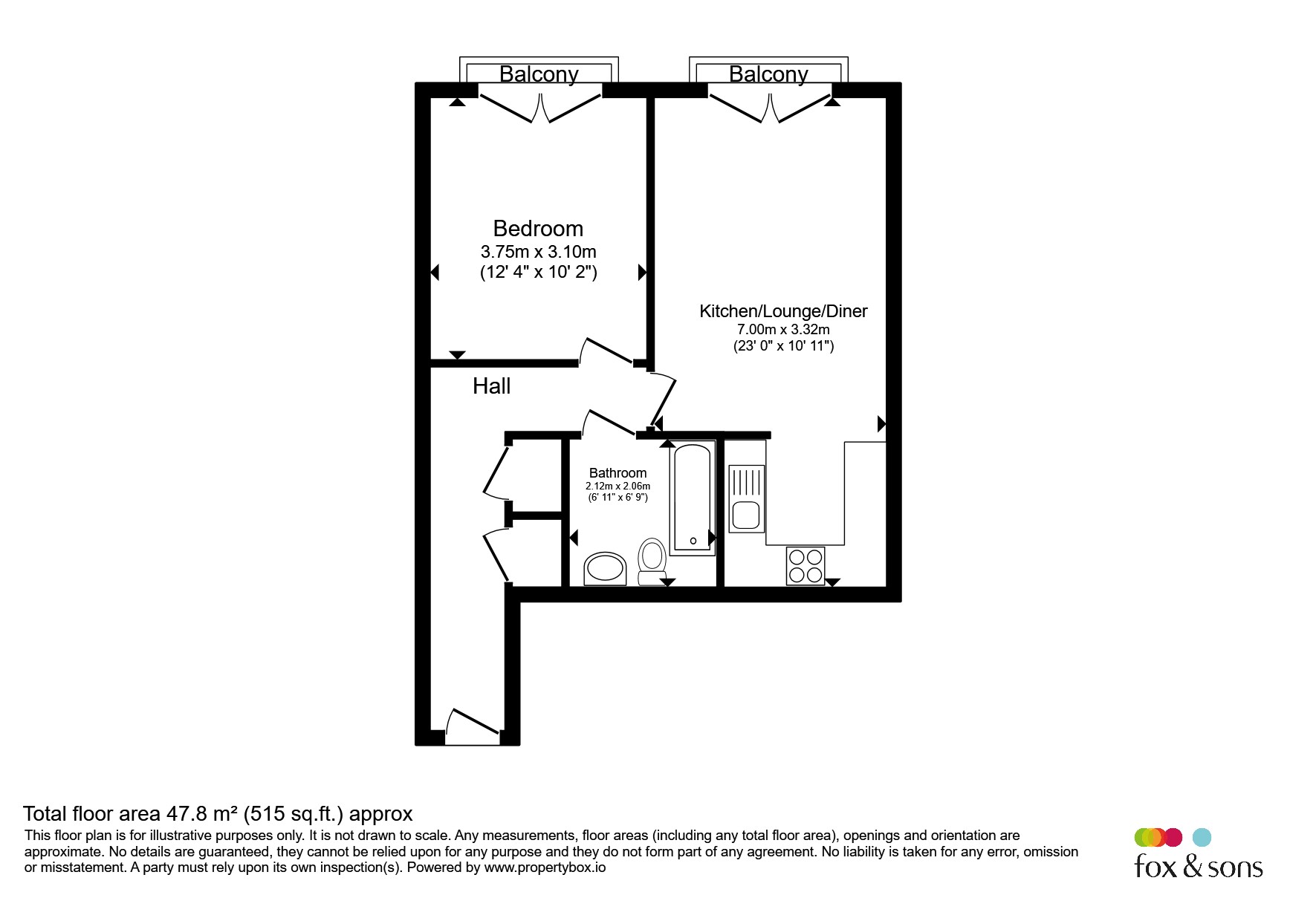 Flat 29, Denmark Court, 40, Wimborne Road, POOLE floorplan