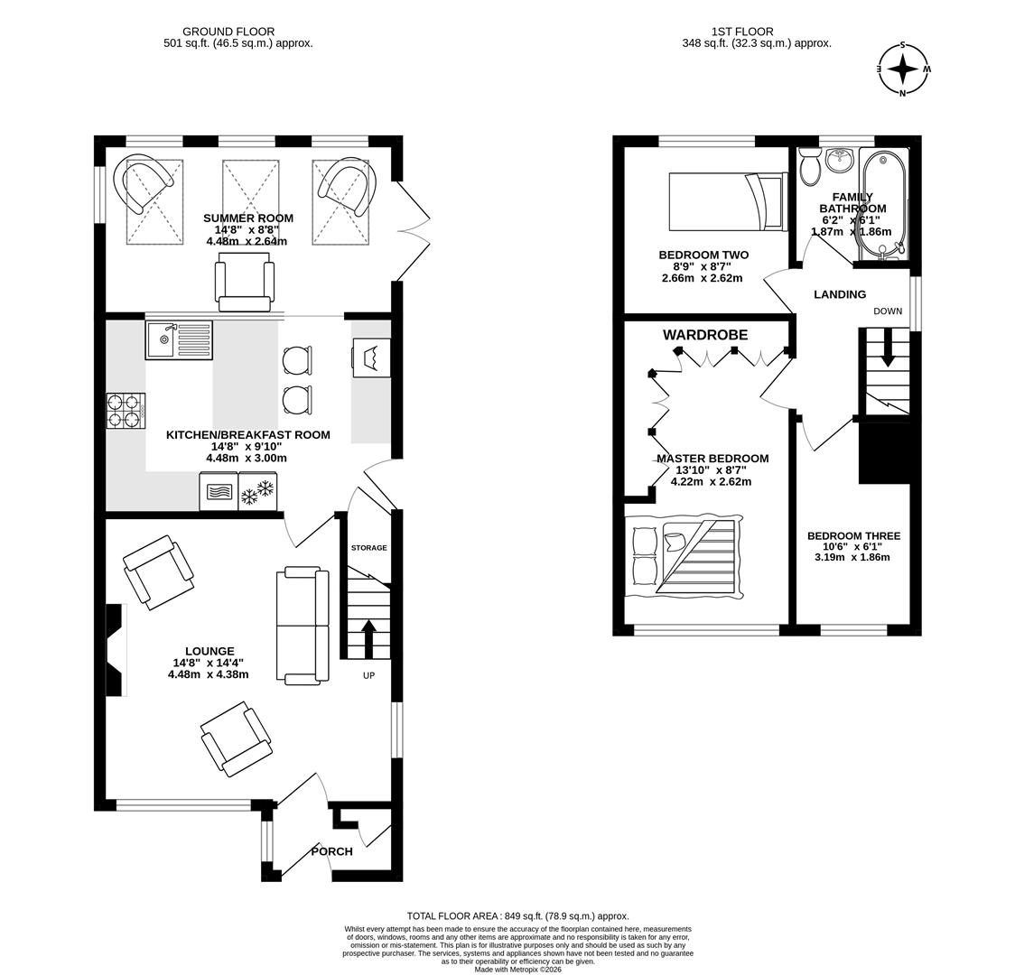 6, Ashtree Grove, Preston floorplan