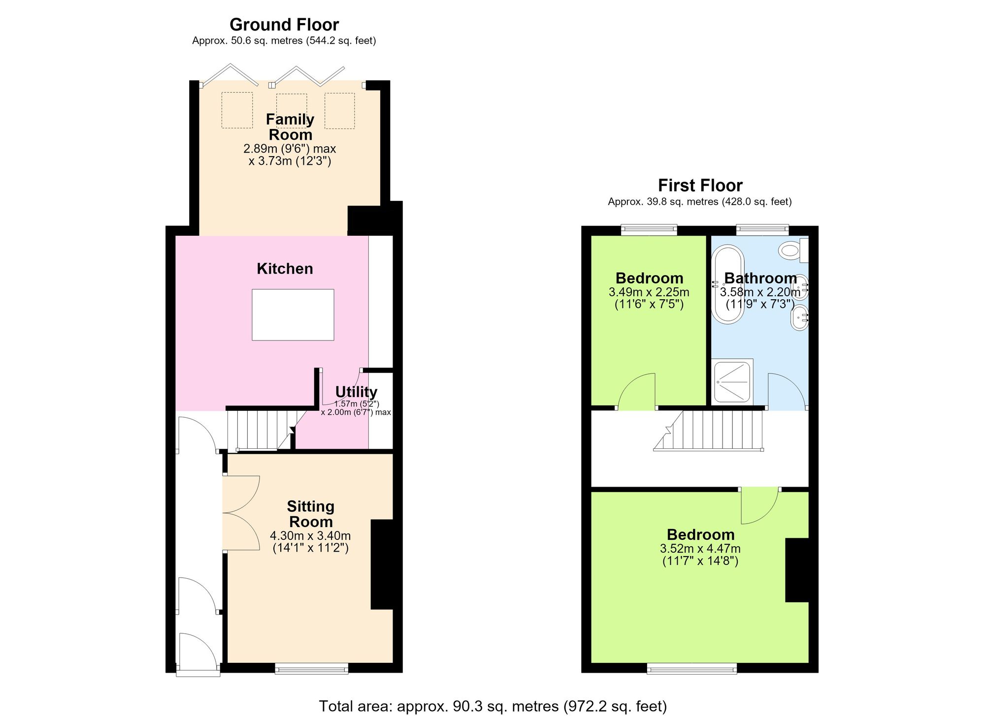93 Henfold Road, Manchester floorplan
