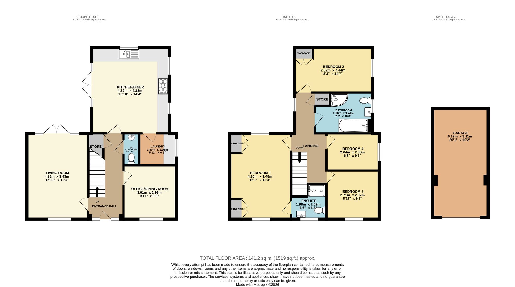 39 Whinfell Road, Chesterfield floorplan