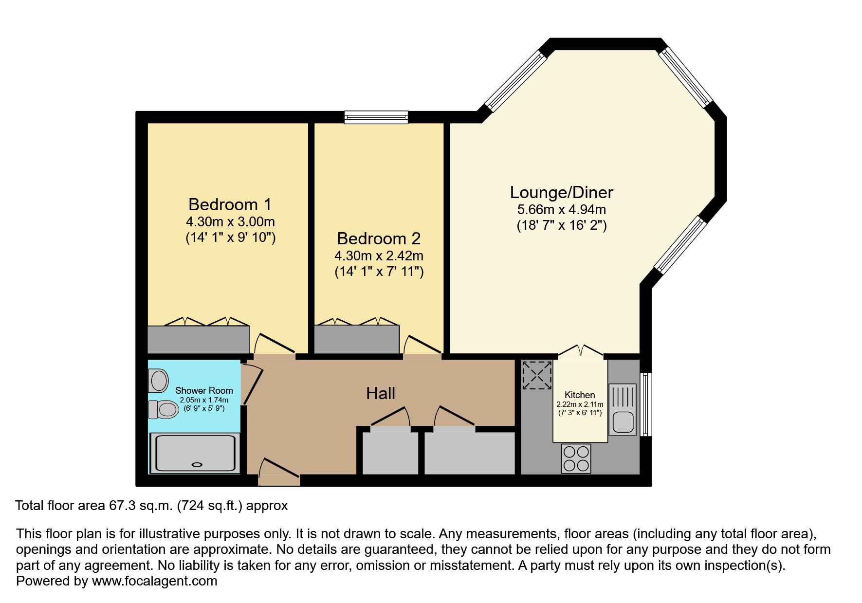 53, Fairhaven Court, Boscombe floorplan