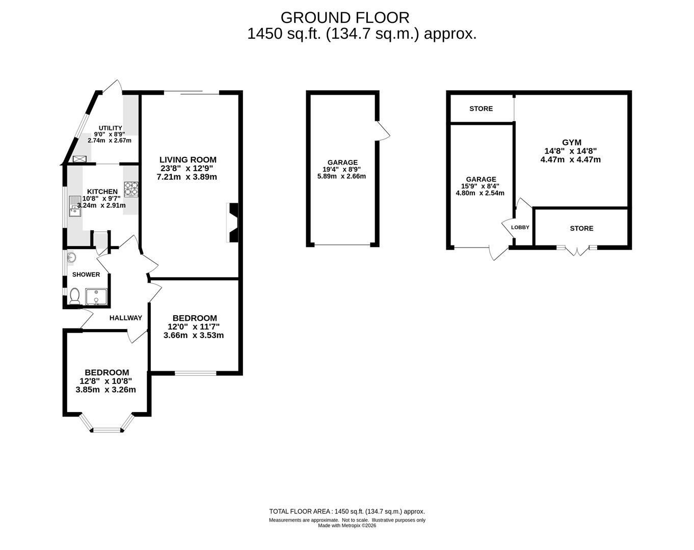 62, Thorndon Avenue, Brentwood floorplan
