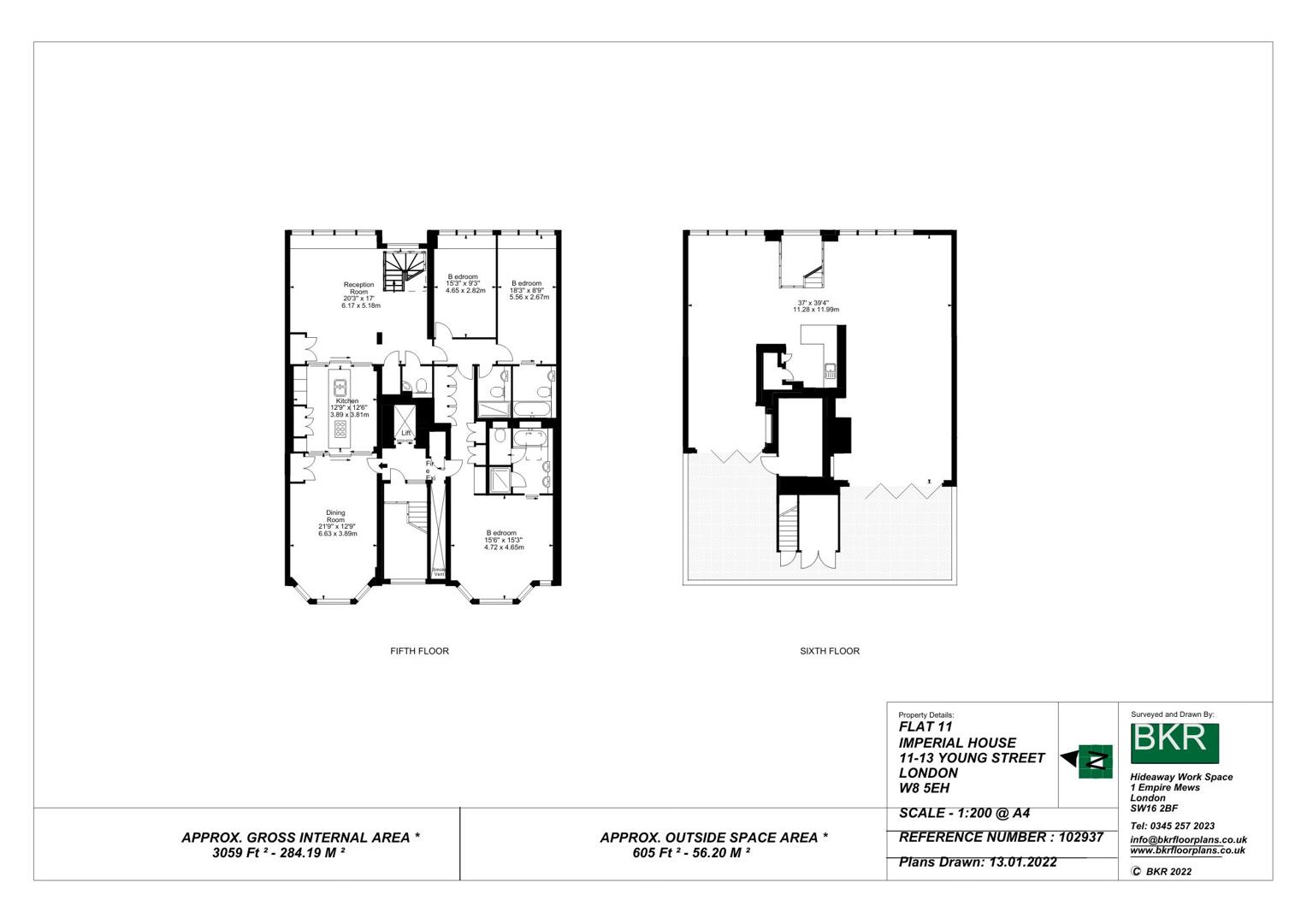 11, Penthouse, Imperial House, 11-13 Young Street, London floorplan