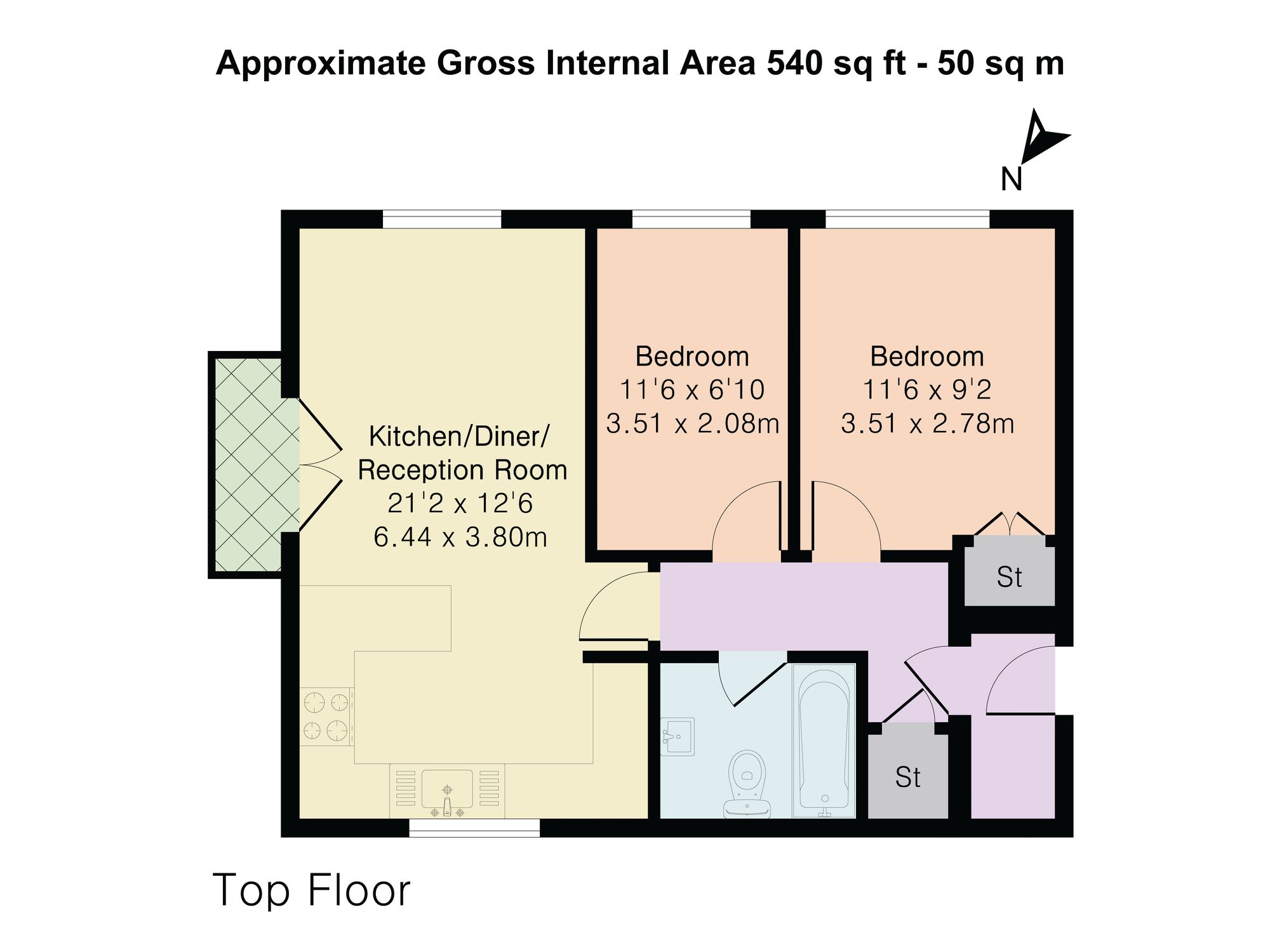 13 Sele Mill North Road, Hertford floorplan