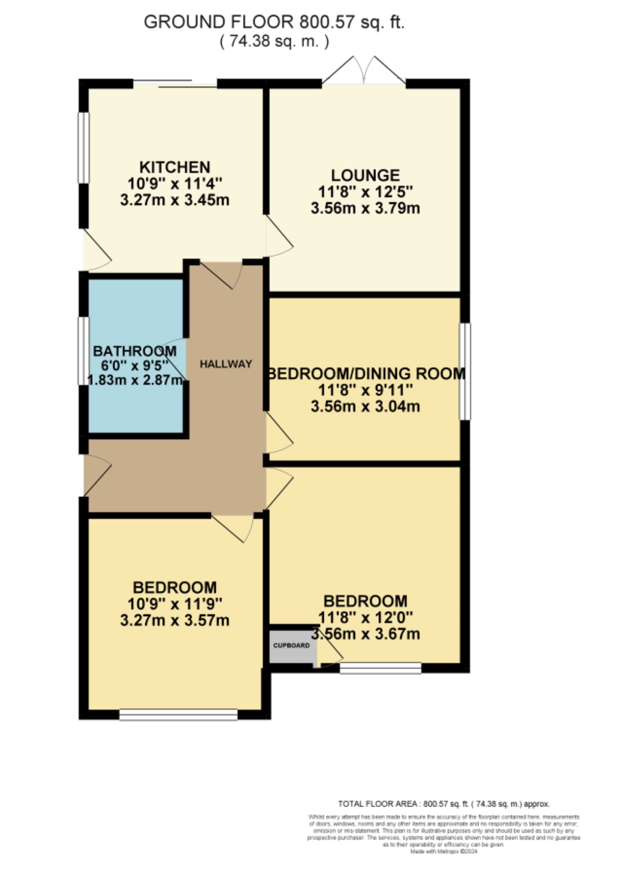 Greenwood Avenue, Nottingham, NG3 floorplan