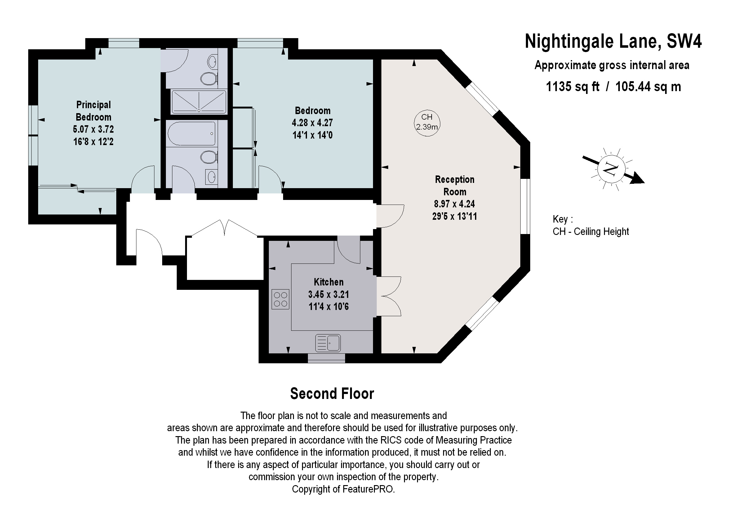Flat 6, 23, Nightingale Lane, London floorplan