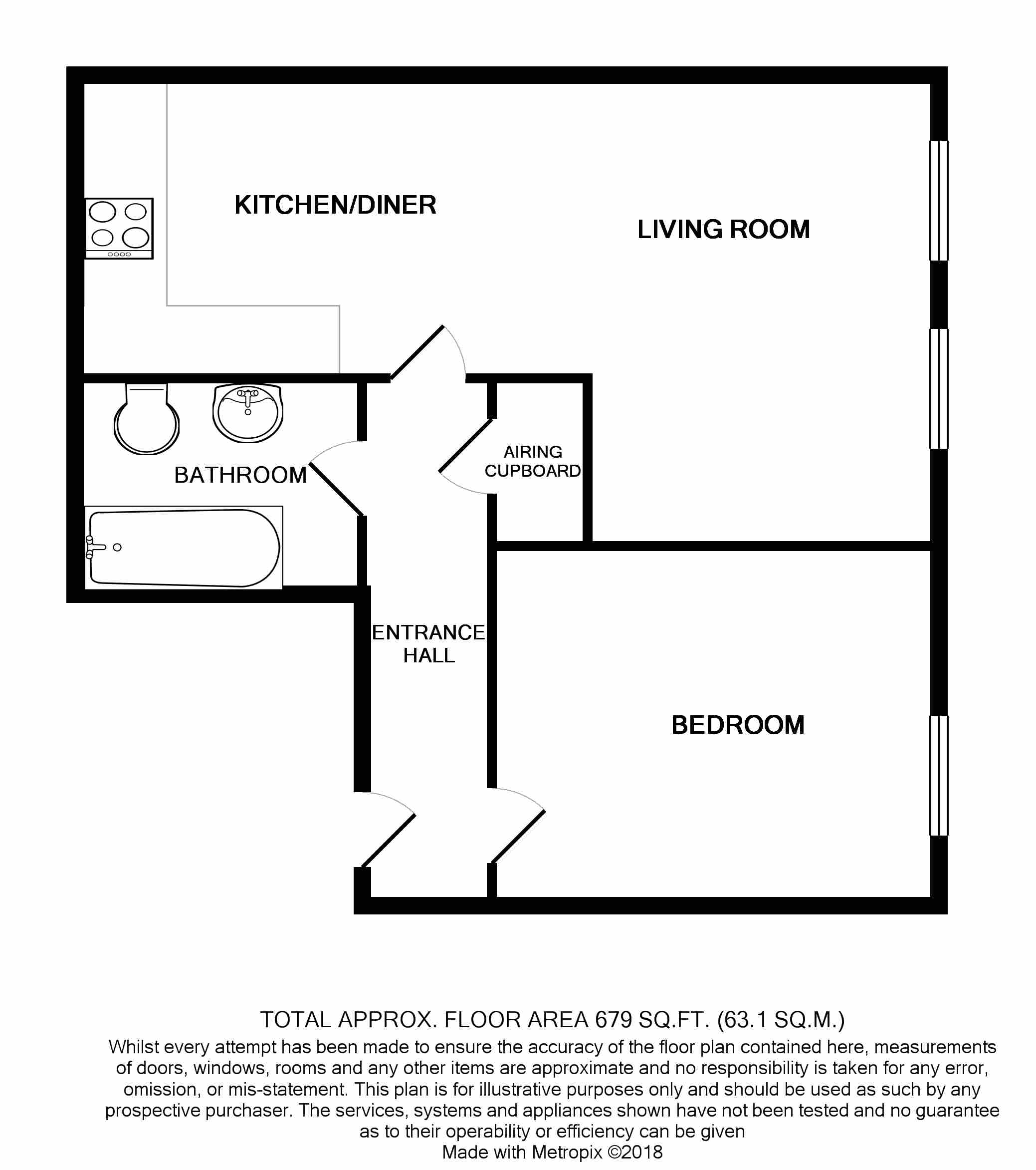 1 Bedrooms Flat to rent in St. Georges Industrial Estate, Wilton Road, Camberley GU15