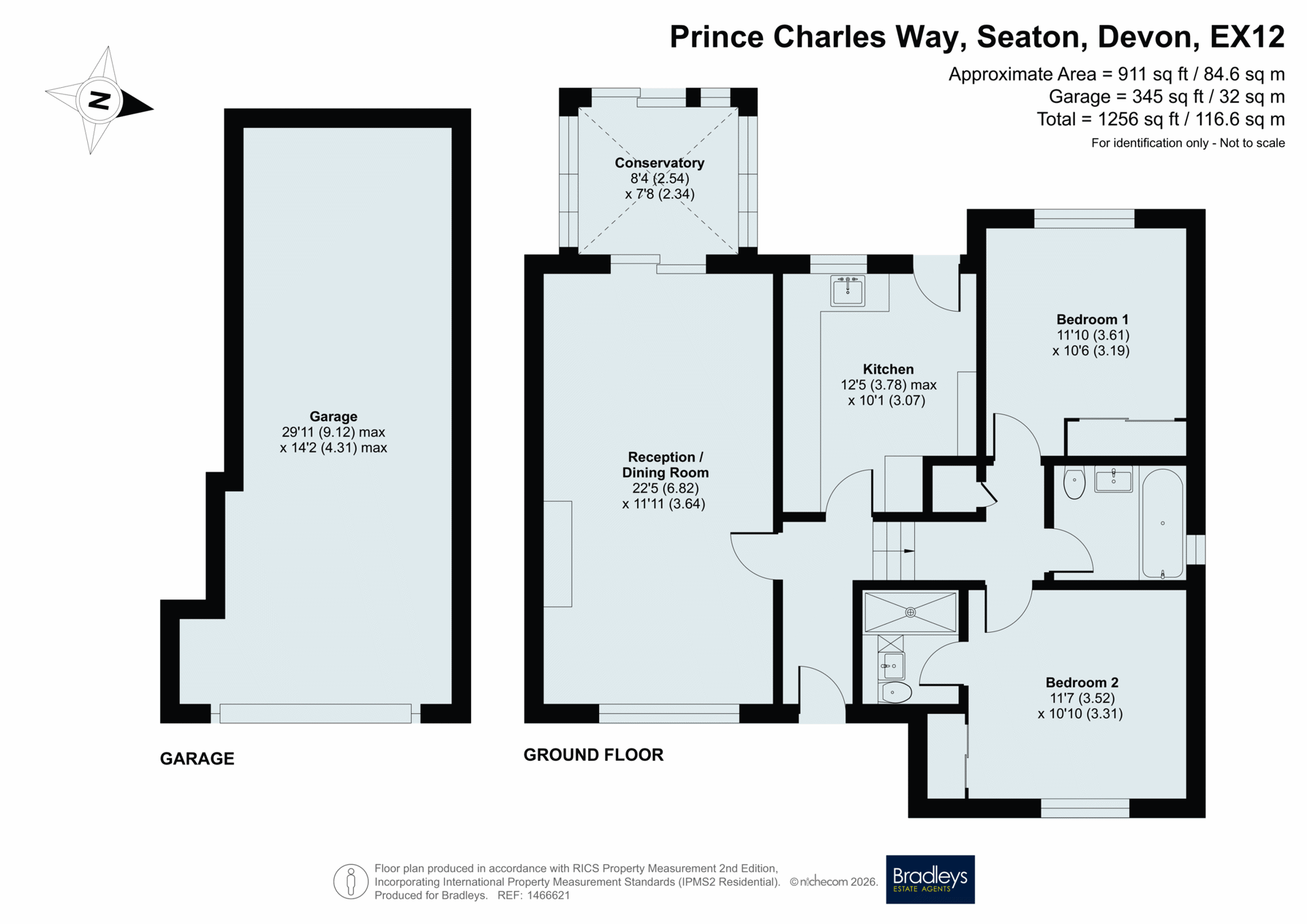 11, Prince Charles Way, Devon floorplan