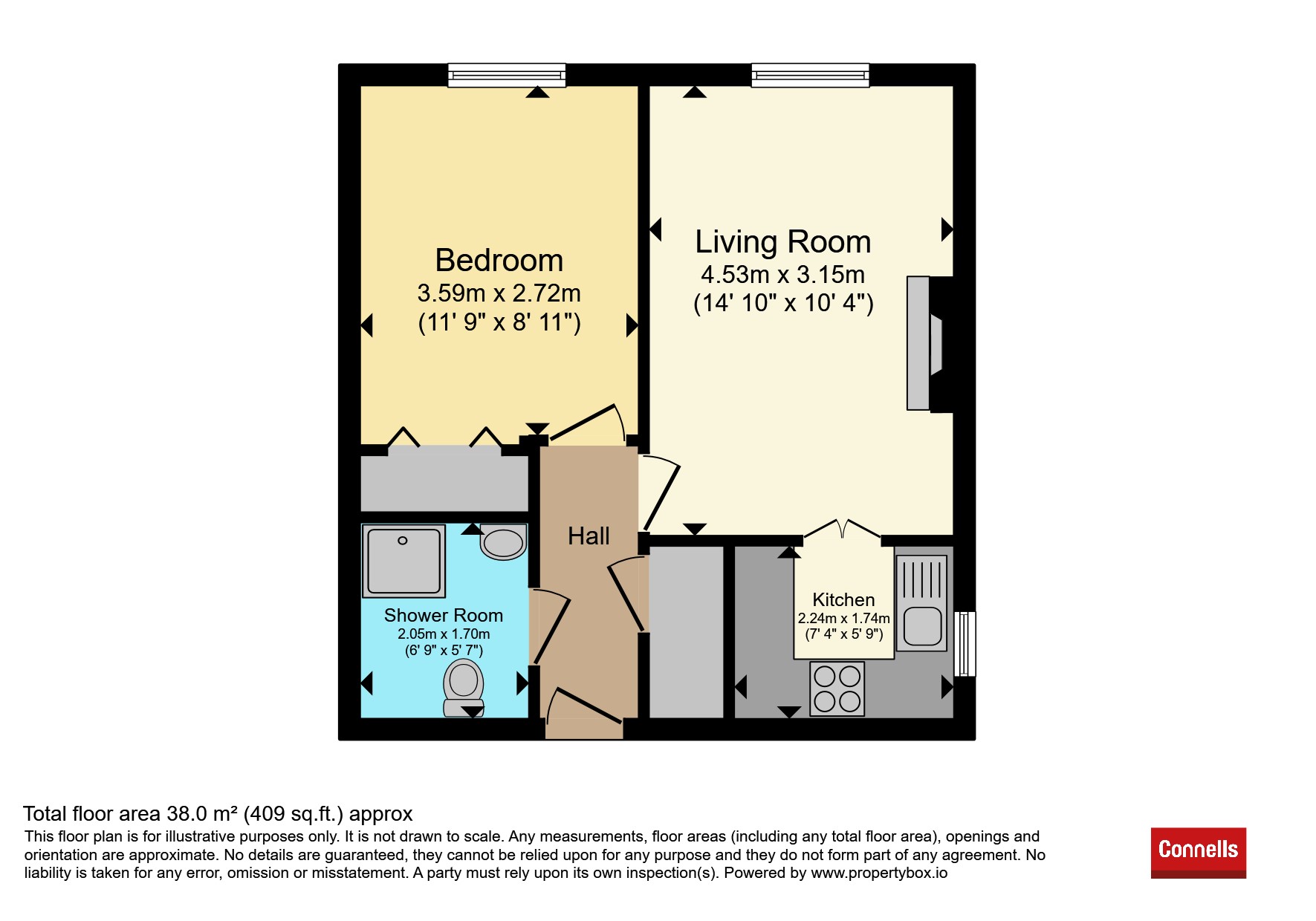 Flat 32, London Court, 9-13, London Road, Oxford floorplan
