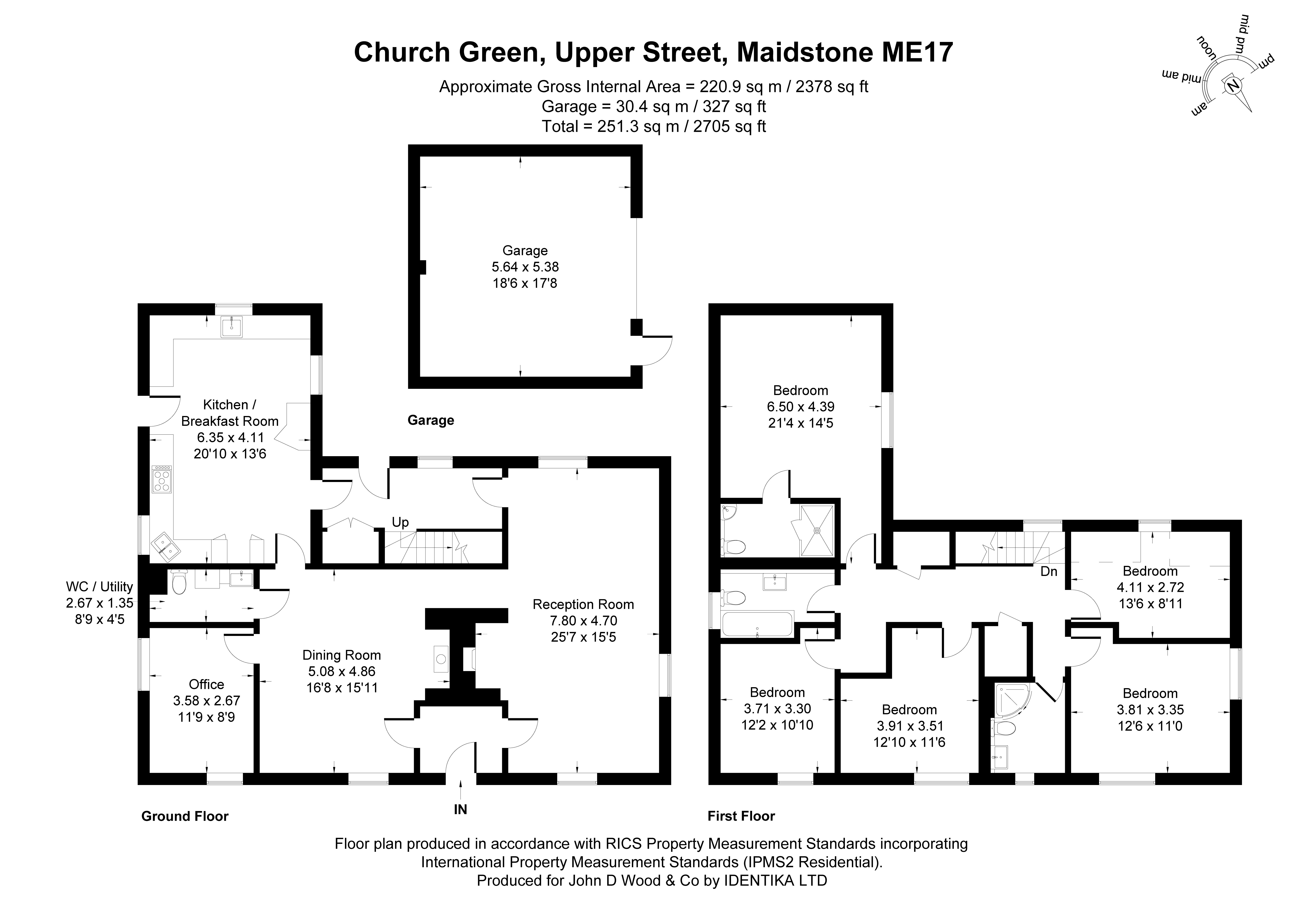1, Church Green, Hollingbourne floorplan