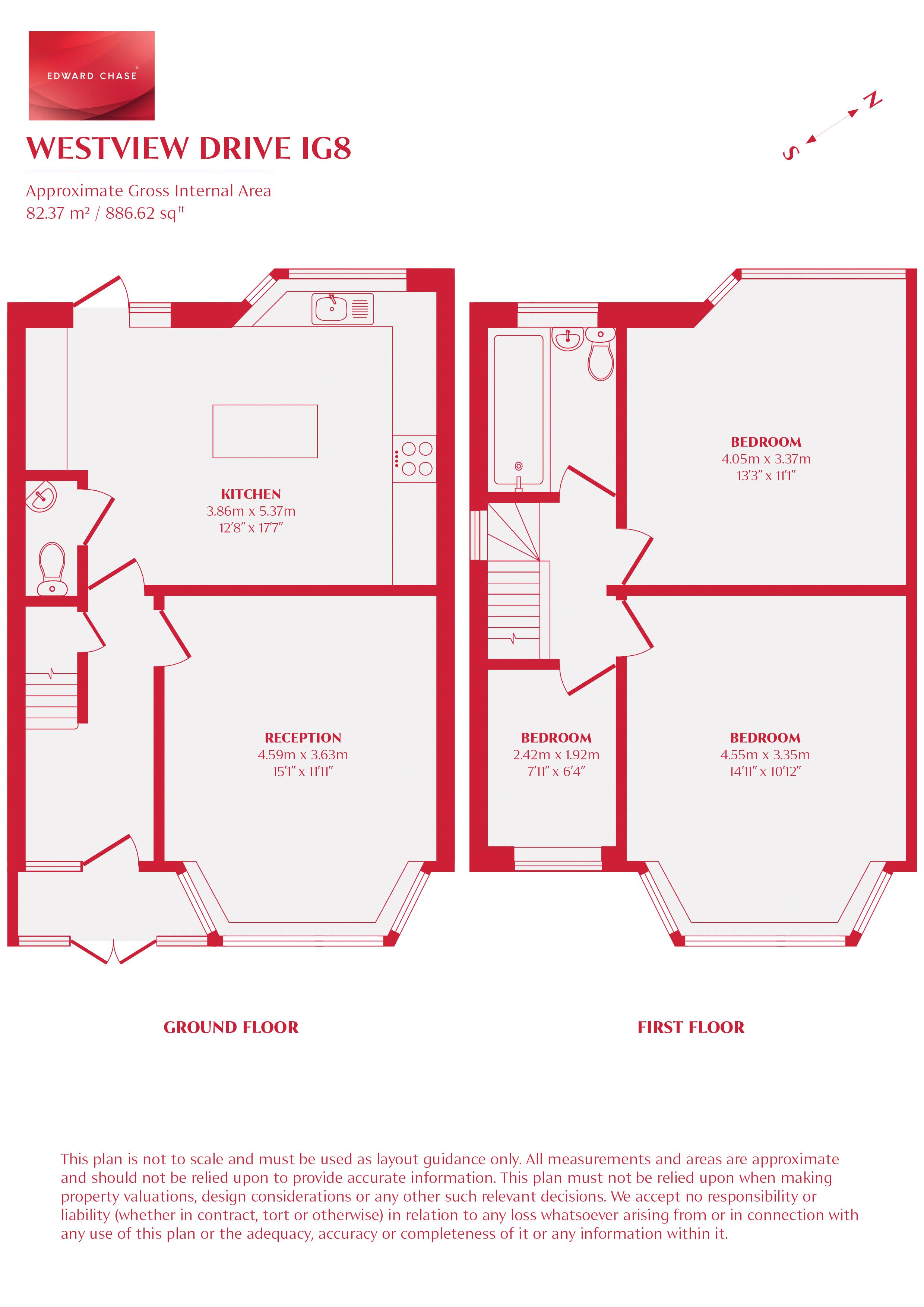 49, Westview Drive, Woodford Green floorplan