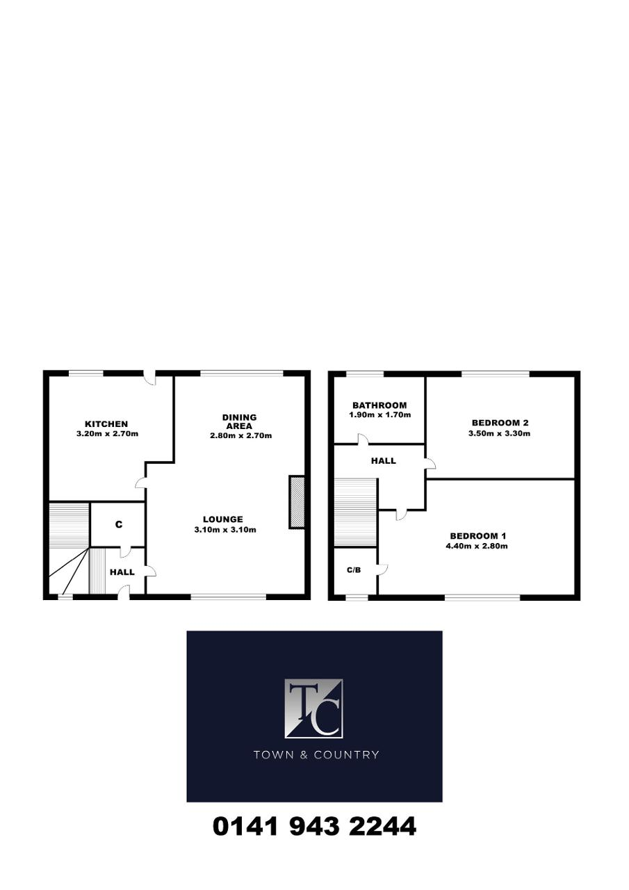 14, Monkton Drive, Blairdardie floorplan