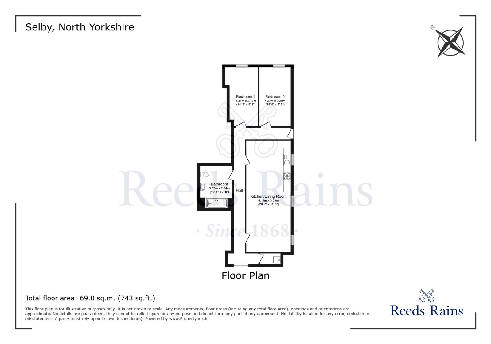 1 Court House,, New Lane, North Yorkshire floorplan