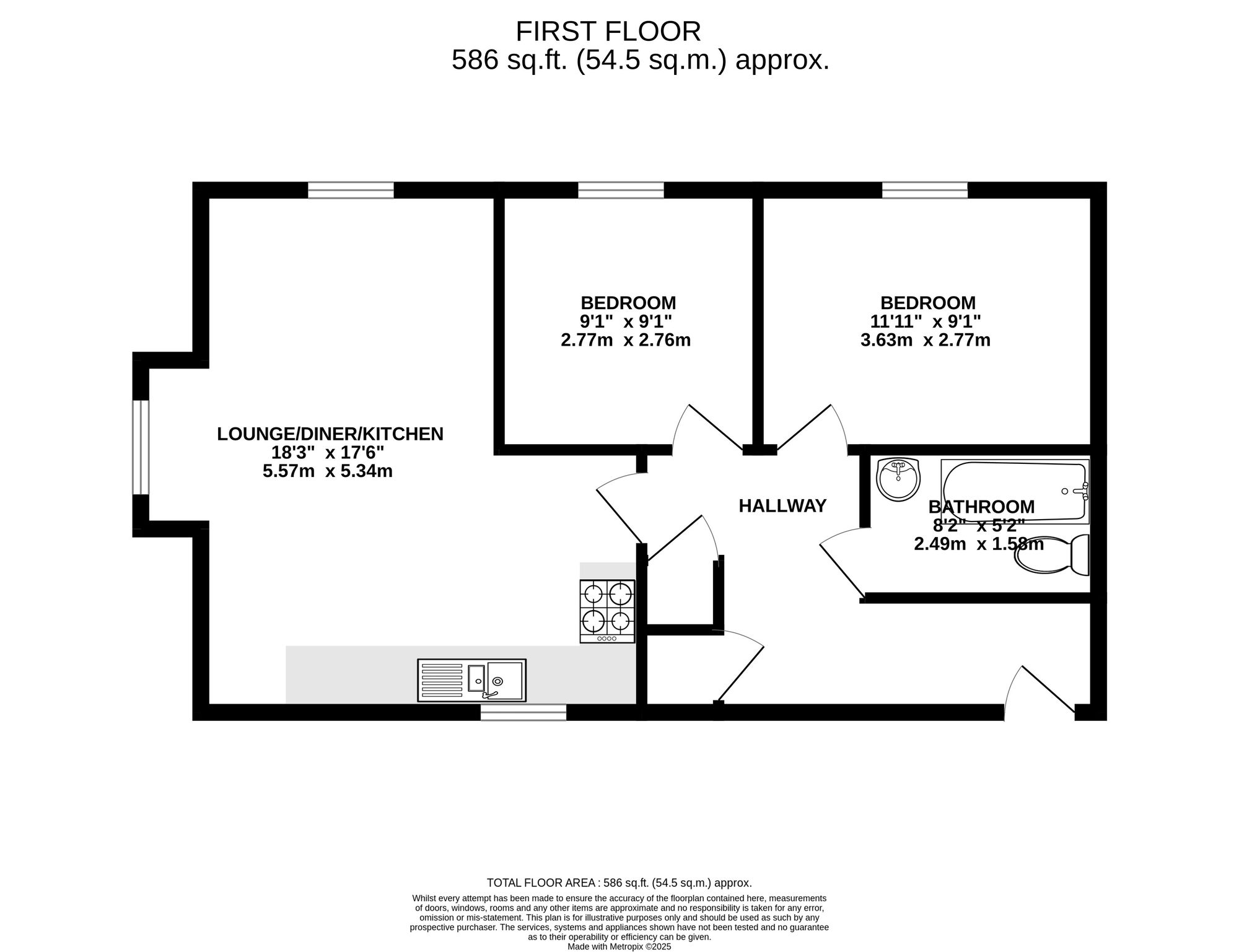 Flat 4, 25 Swan Crescent, Newport floorplan