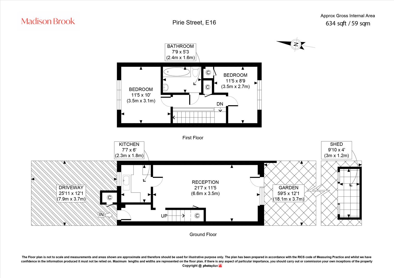 13, Pirie Street, Silvertown floorplan