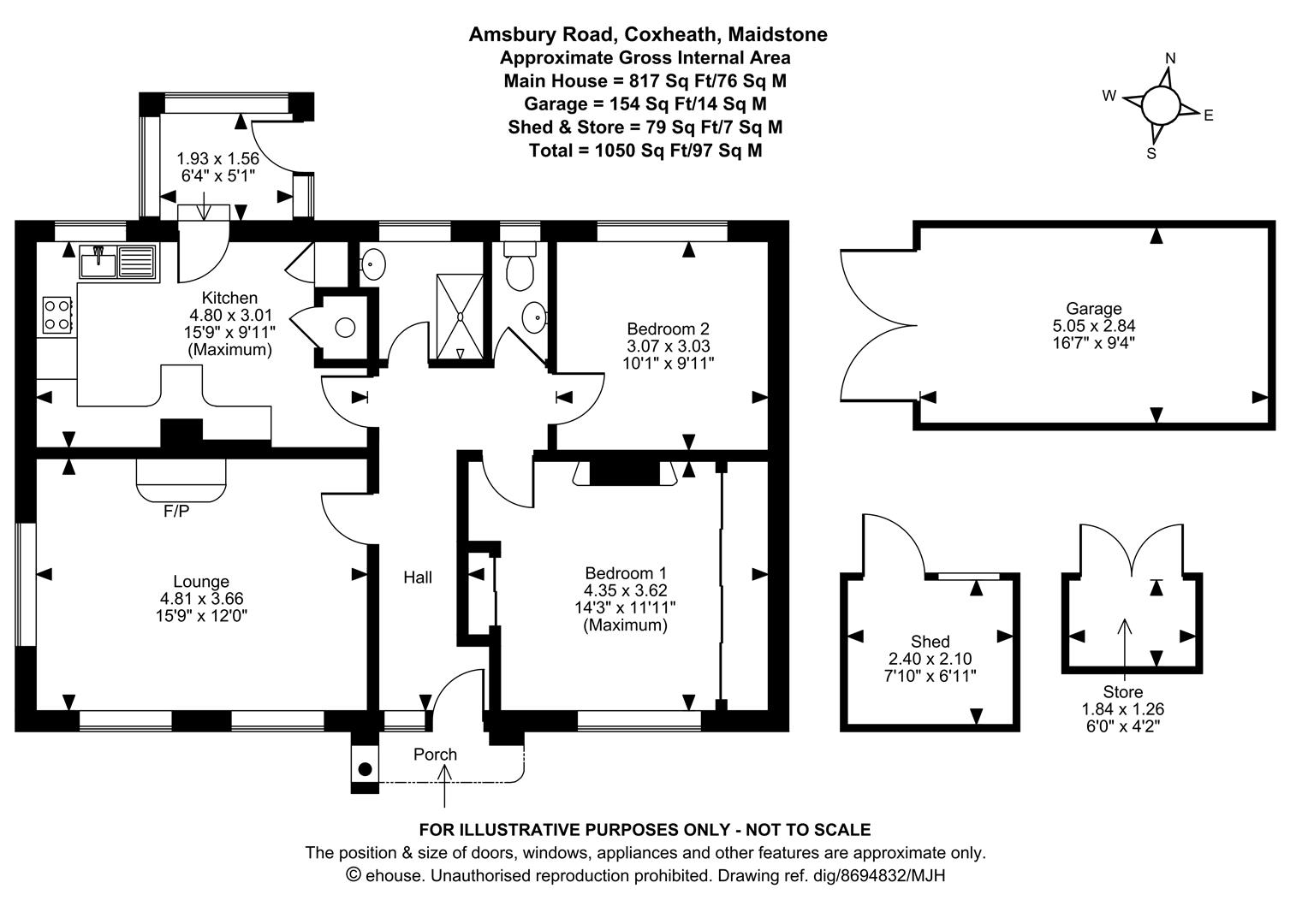 6, Amsbury Road, Maidstone floorplan
