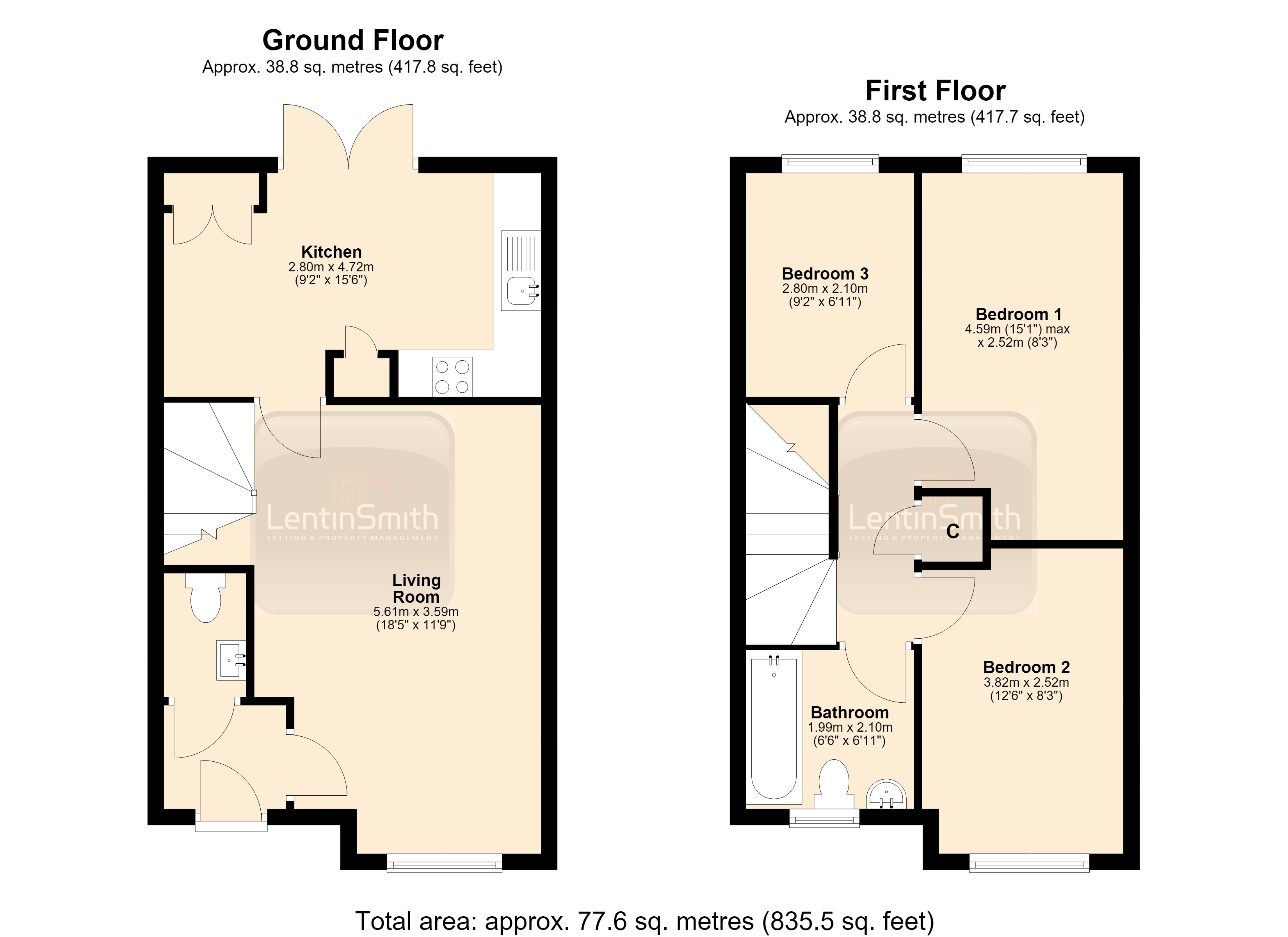 13, Appersett Close, Harrogate floorplan
