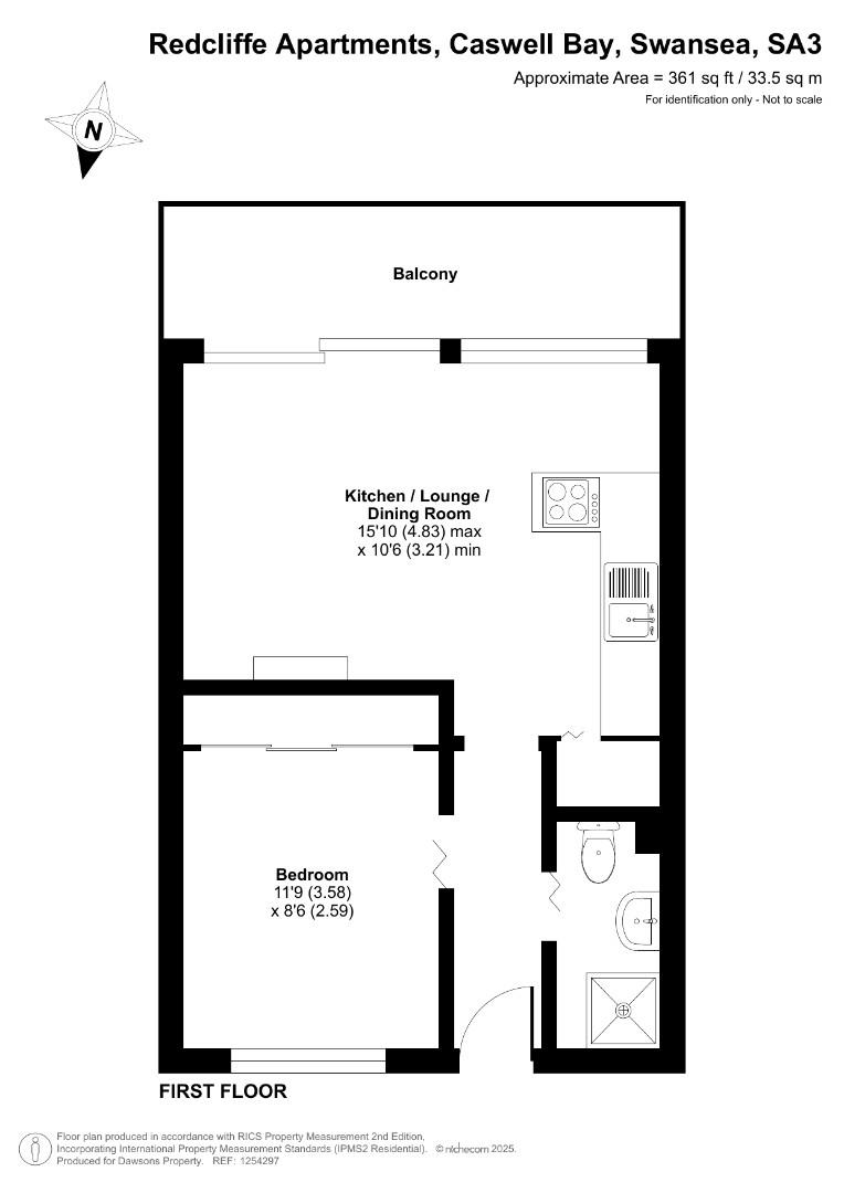 108, Redcliffe Apartments, Swansea floorplan