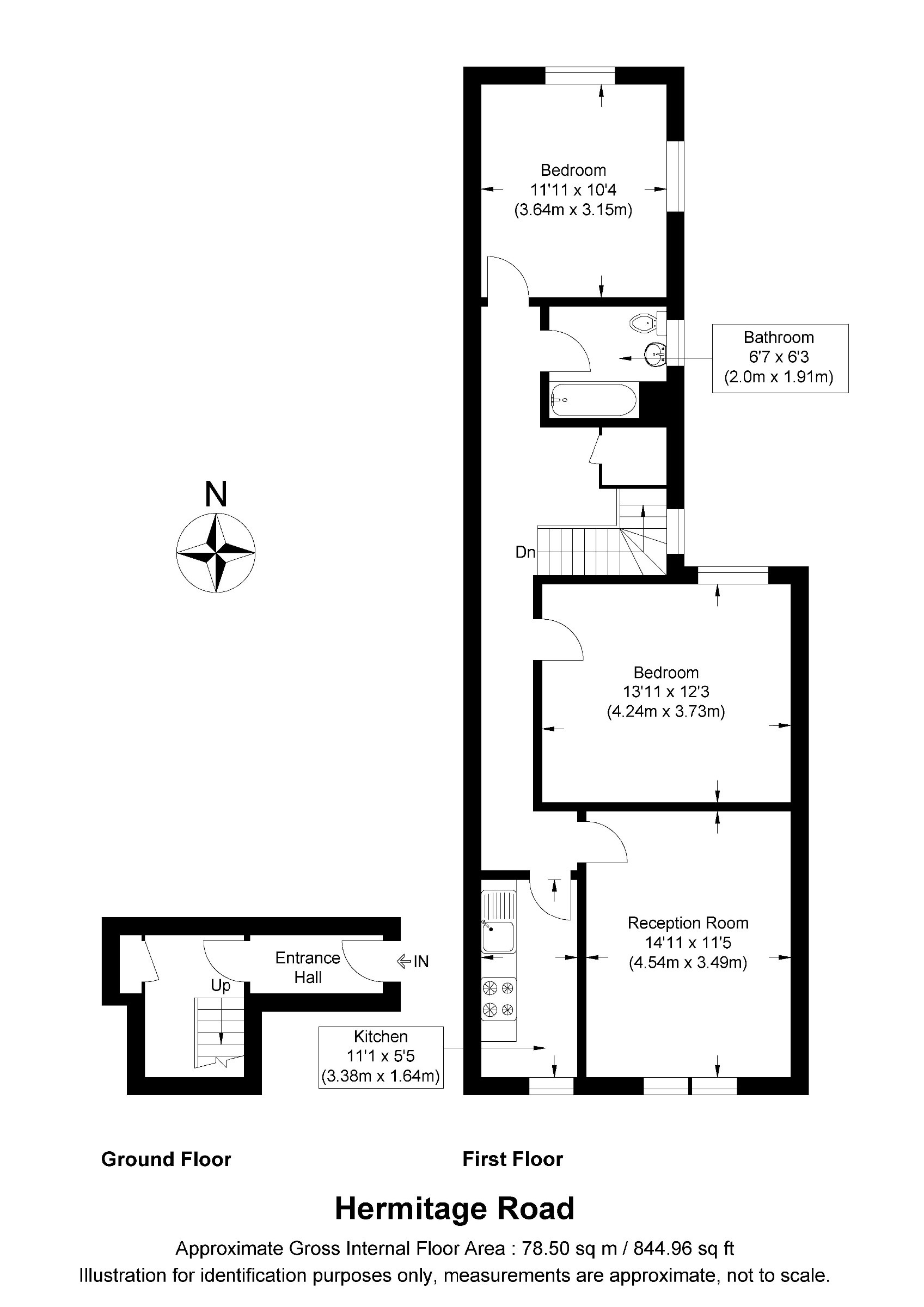 57b Hermitage Road, London floorplan