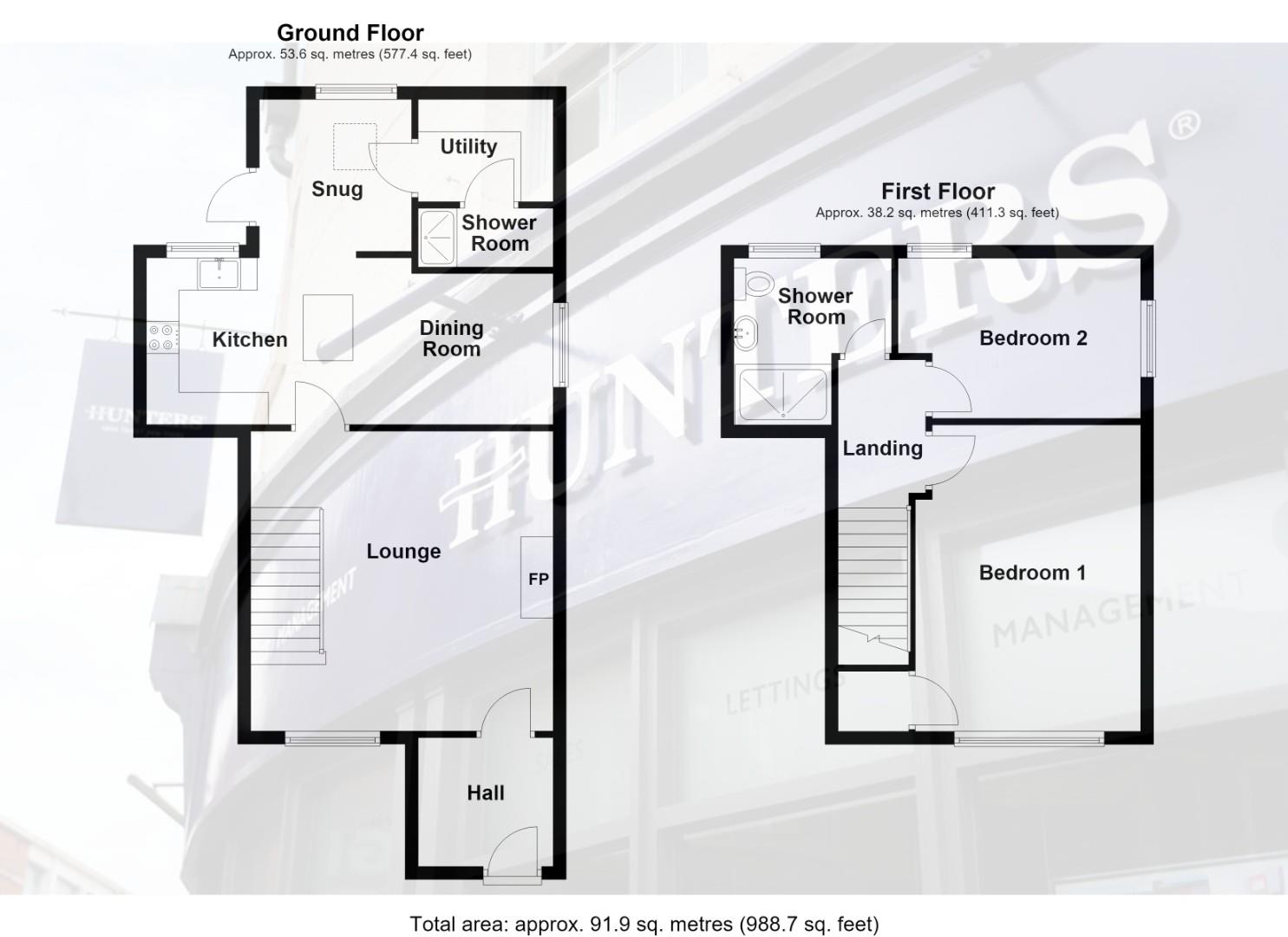 51, O'Er the Bridge, Hoddlesden floorplan