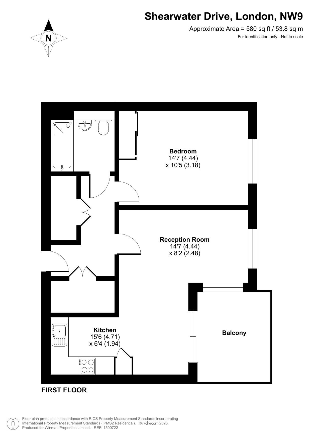 Rosefinch Apartments,, London floorplan