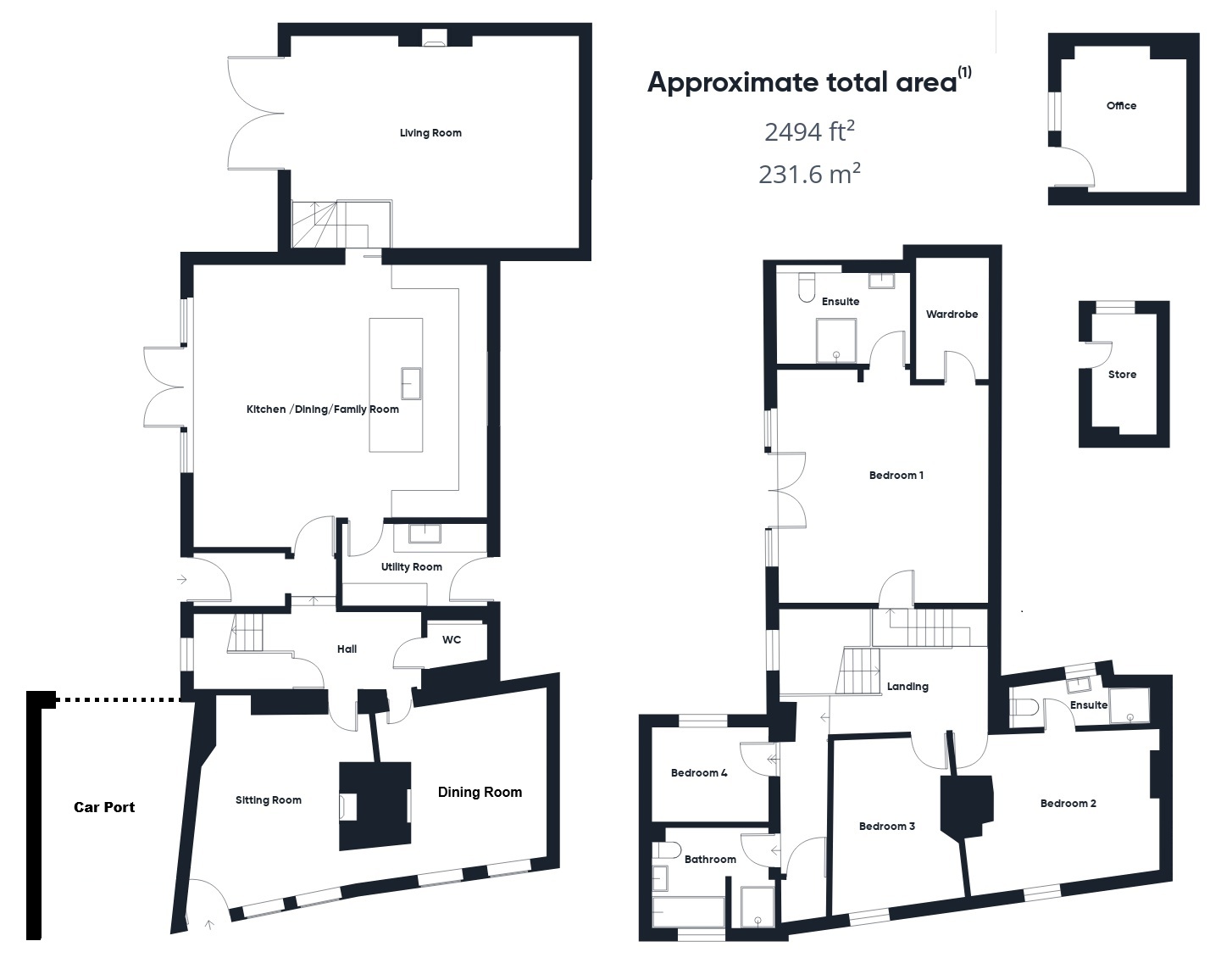The Cottage, Spicers Lane, Bude floorplan