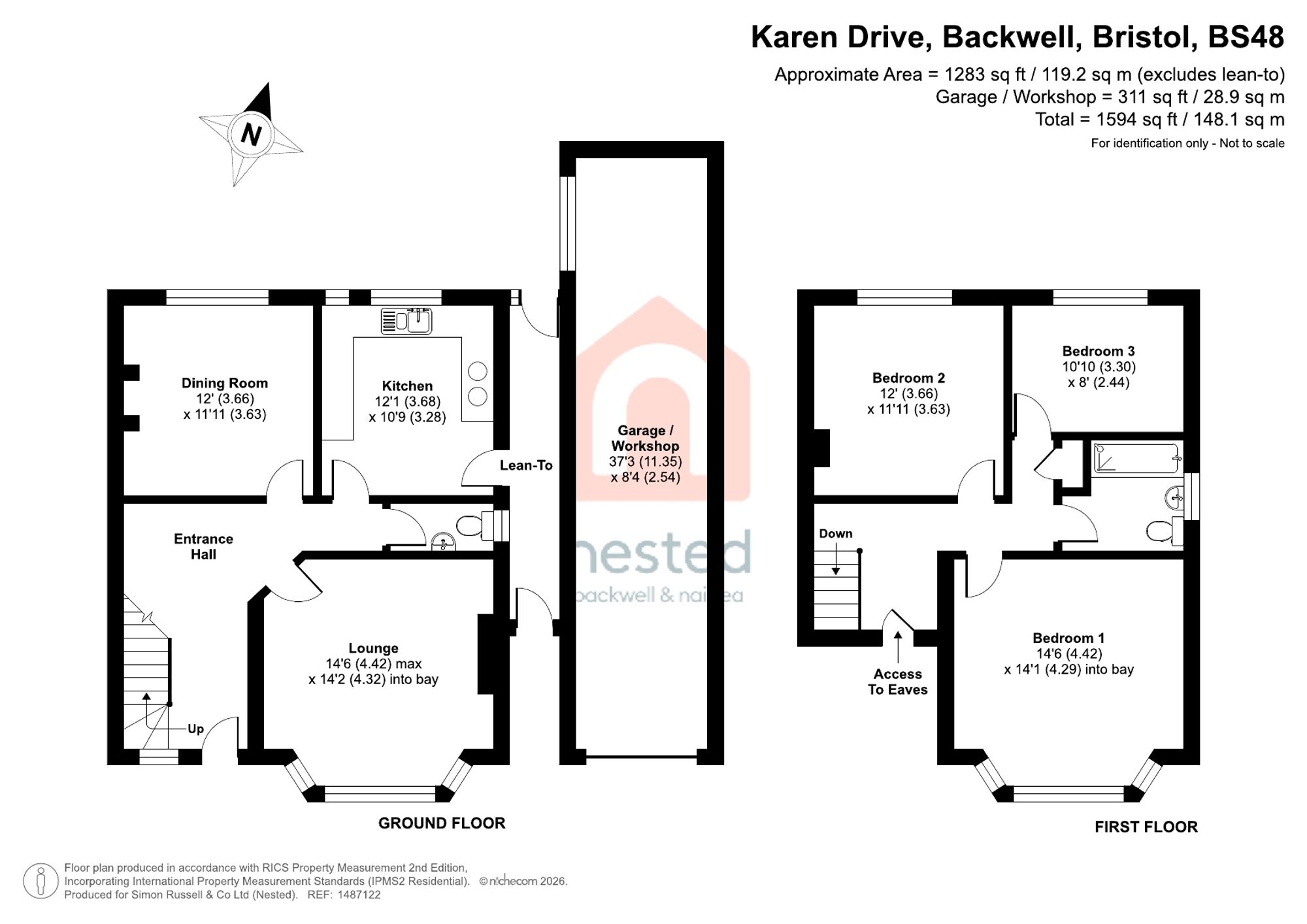 Karen Drive, Bristol floorplan