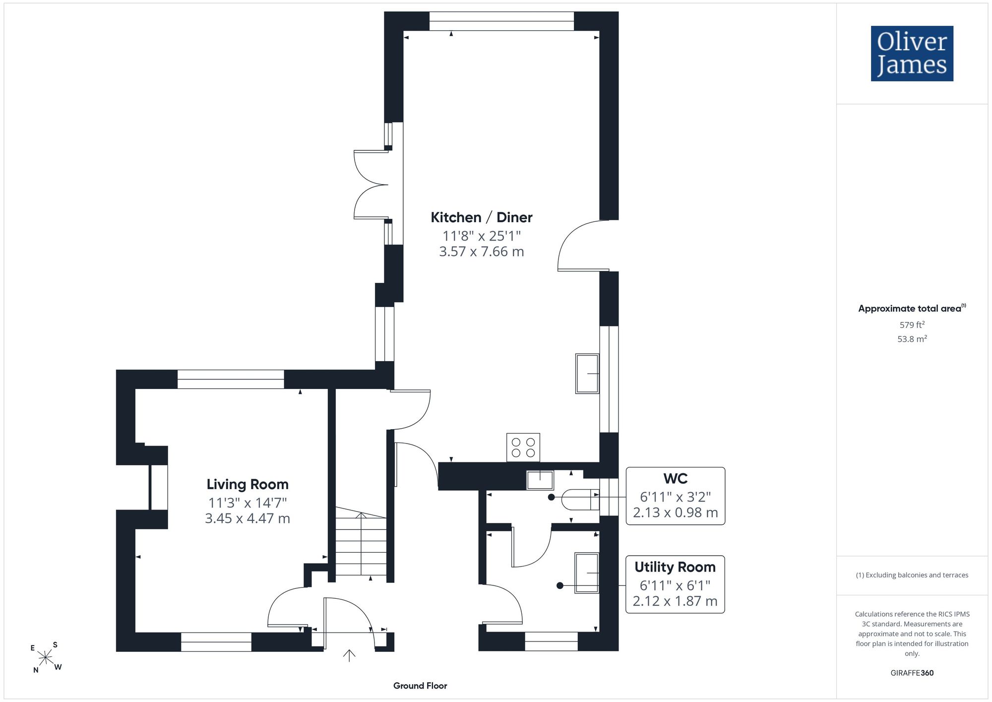 3 Globe Lane, Huntingdon floorplan