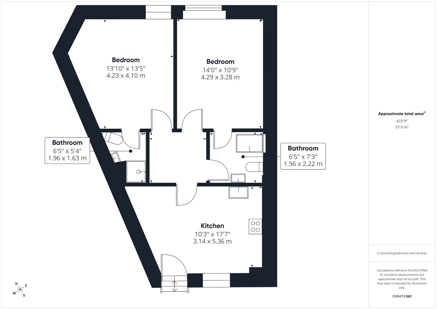 Basement Flat, 2, Clevedon Terrace, Bristol floorplan