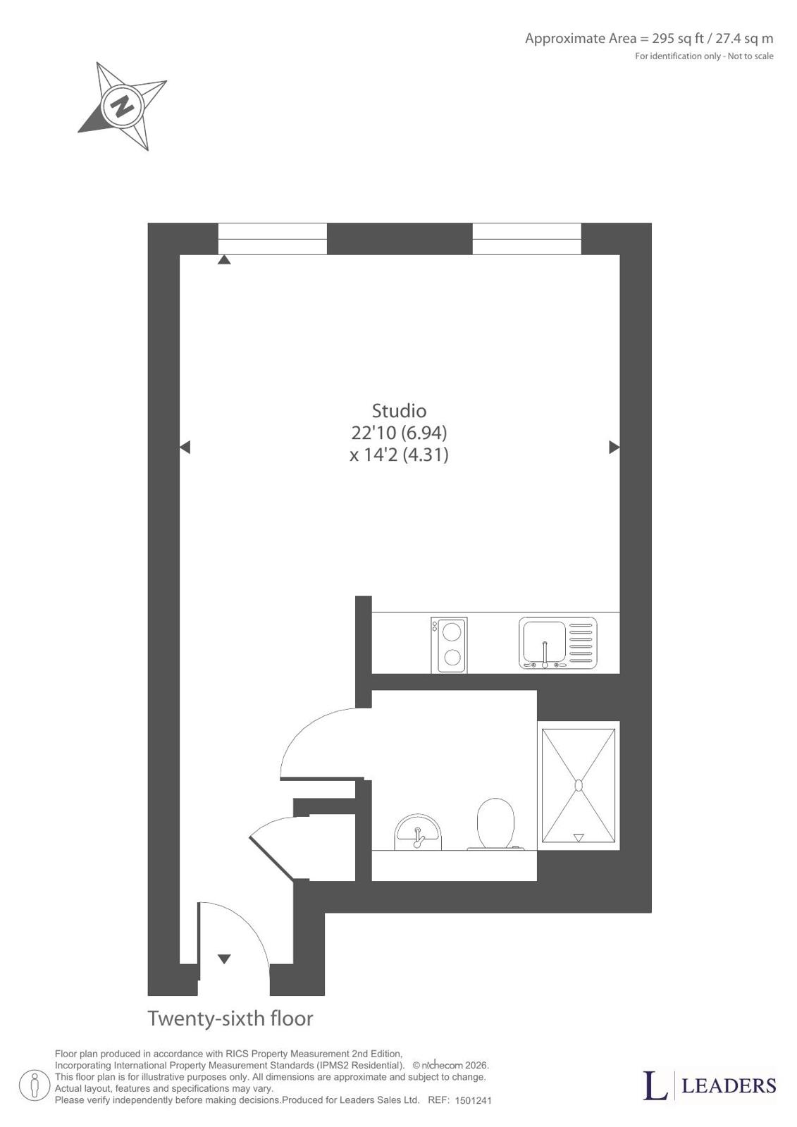 2607 Michigan Point Tower D, 18, Michigan Avenue, Greater Manchester floorplan