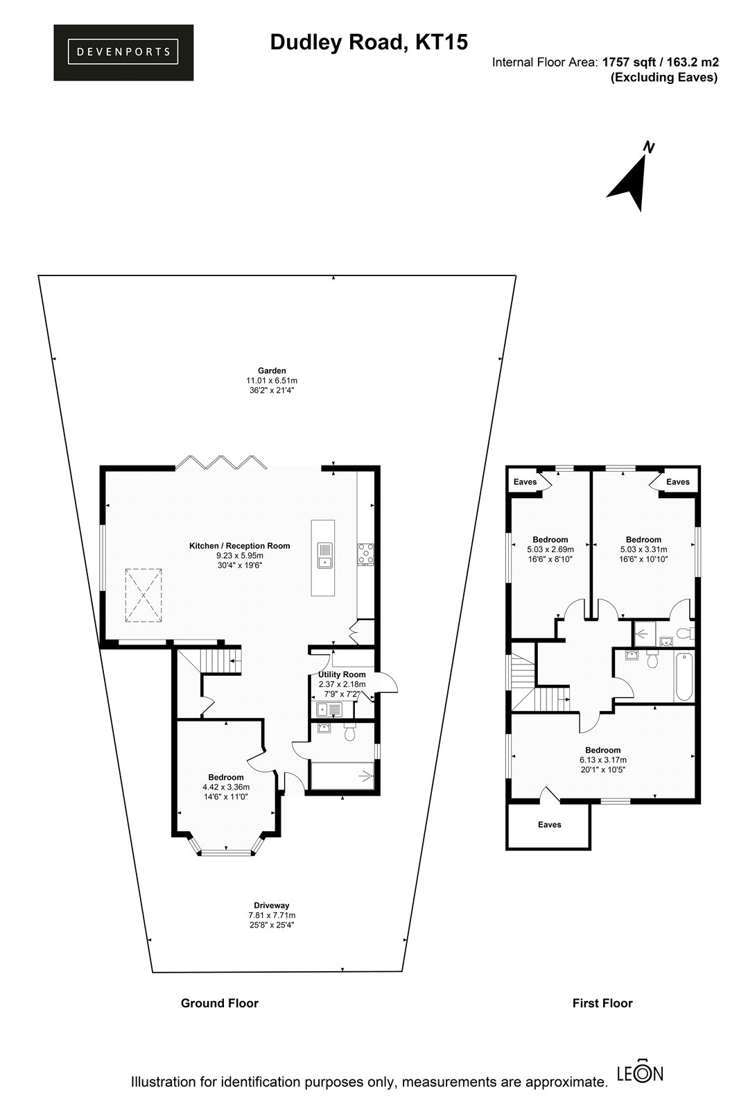 12, Dudley Close, Addlestone floorplan
