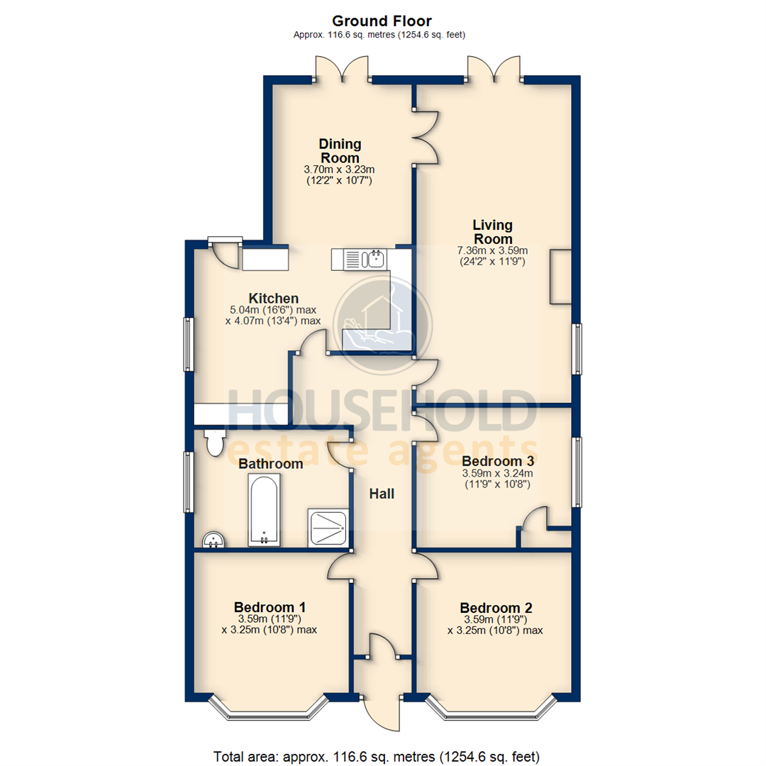 3 Bedrooms Detached bungalow for sale in West Street, Dunstable, Bedfordshire LU6