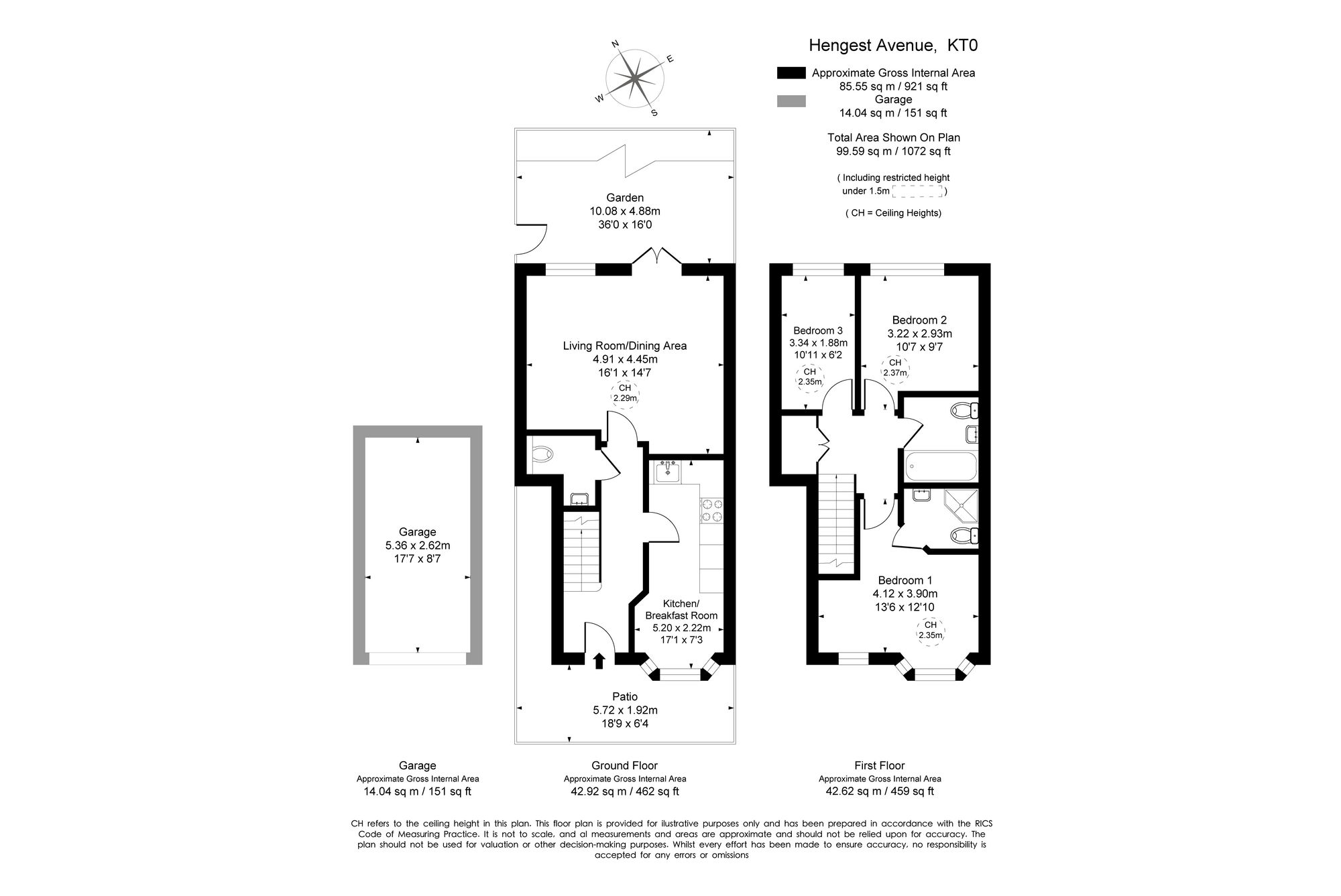 15 Hengest Avenue, Esher floorplan