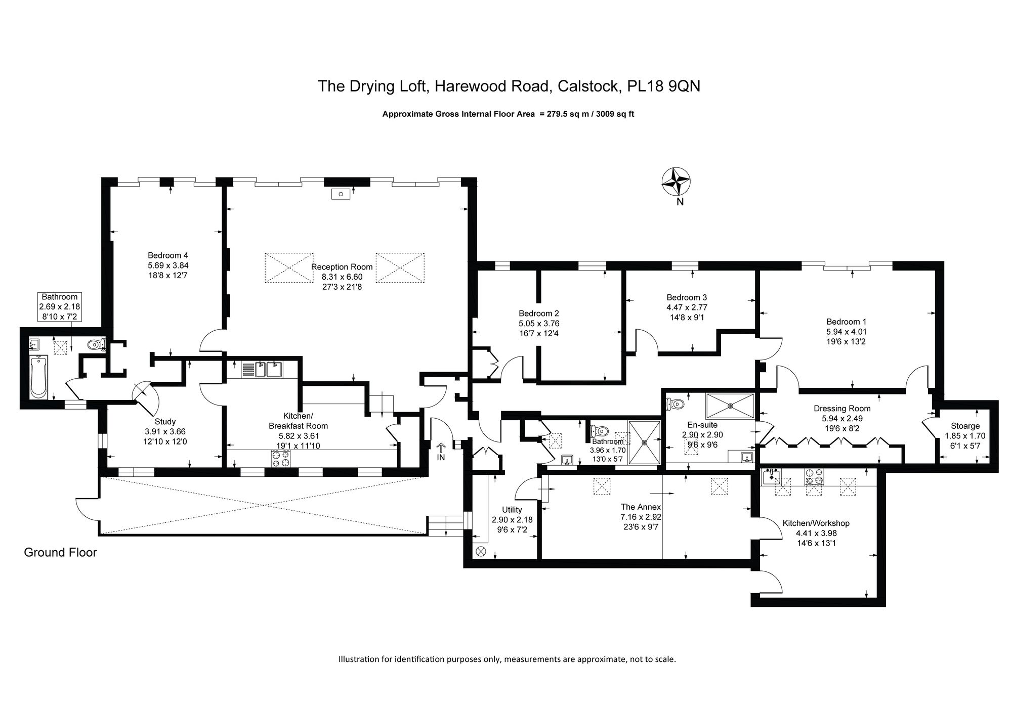 The Drying Loft Harewood Road, Calstock floorplan