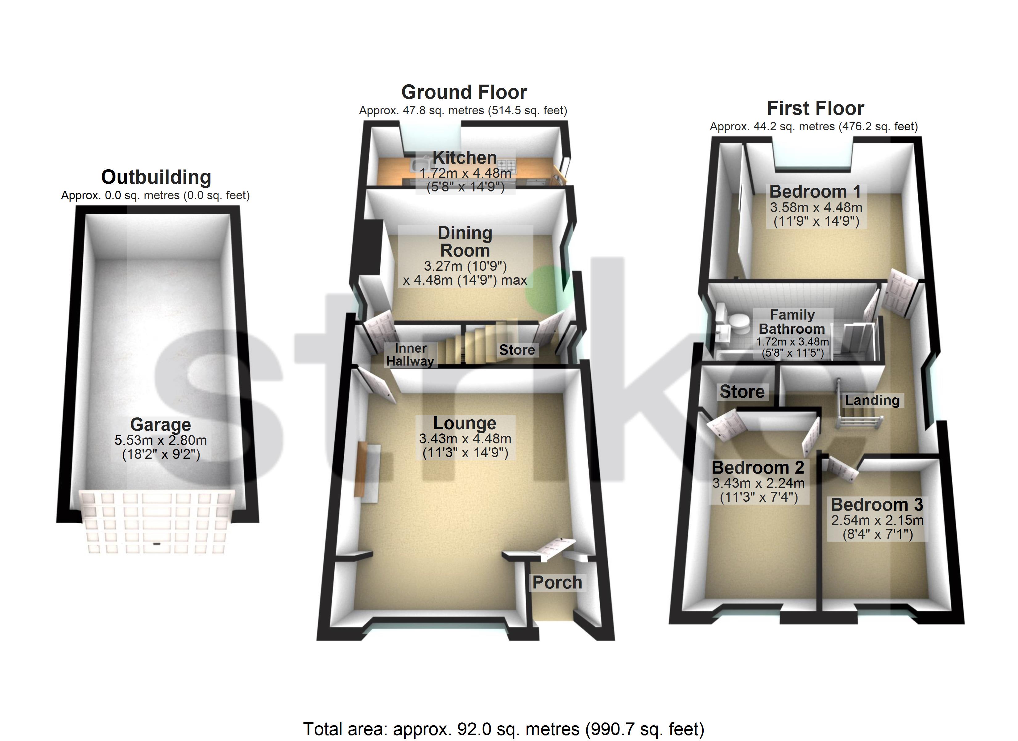 New Road, Staincross, Barnsley S75, 3 bedroom detached house for sale