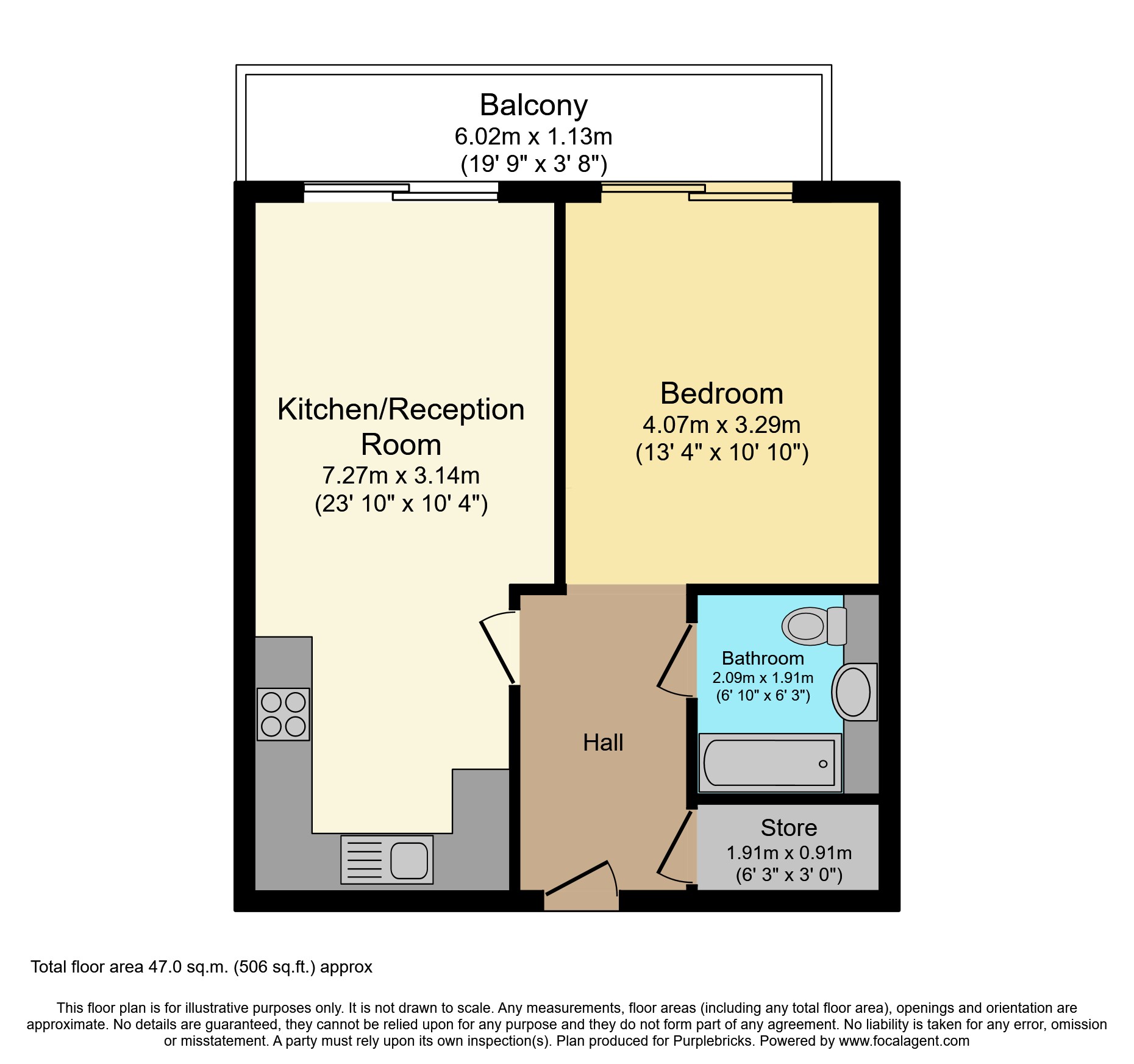 Flat 2/Oak Lodge, Talbot Close, Mitcham floorplan