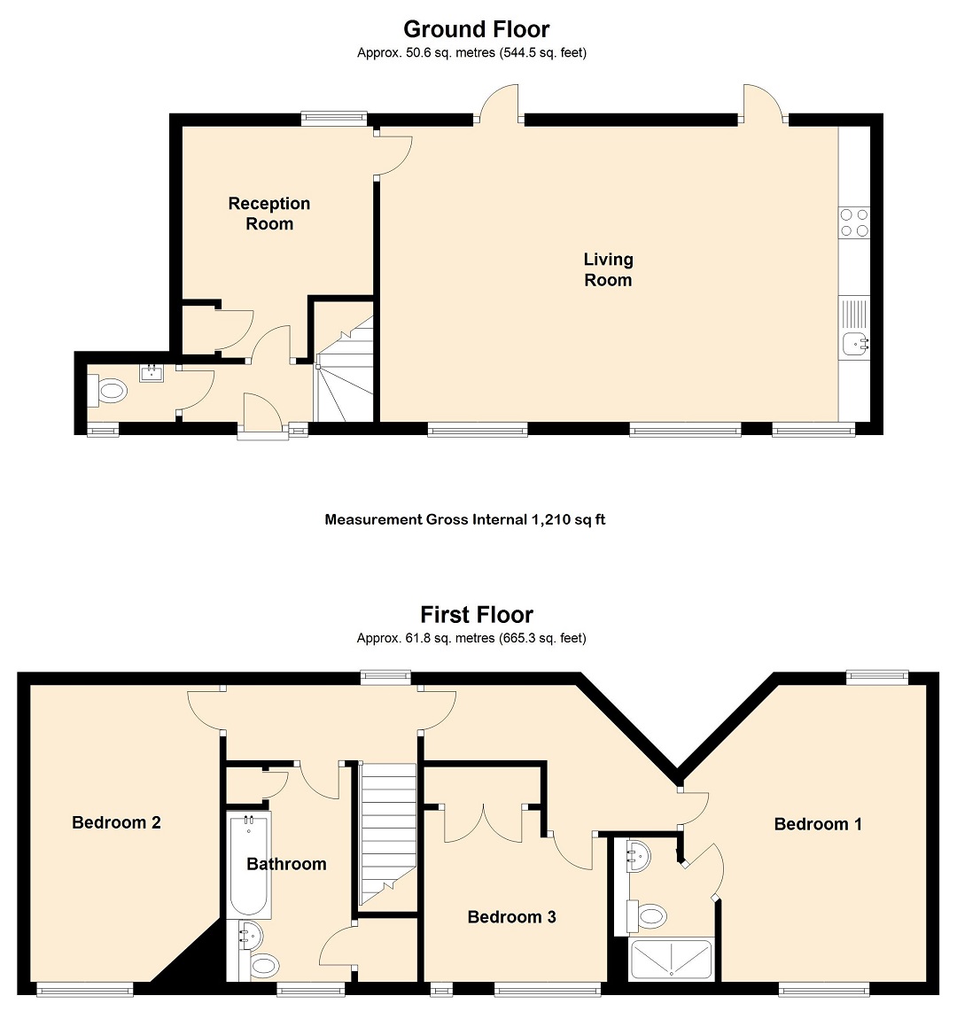 3 Bedrooms End terrace house for sale in Stable Courtyard, Graylands Estate, Horsham RH12