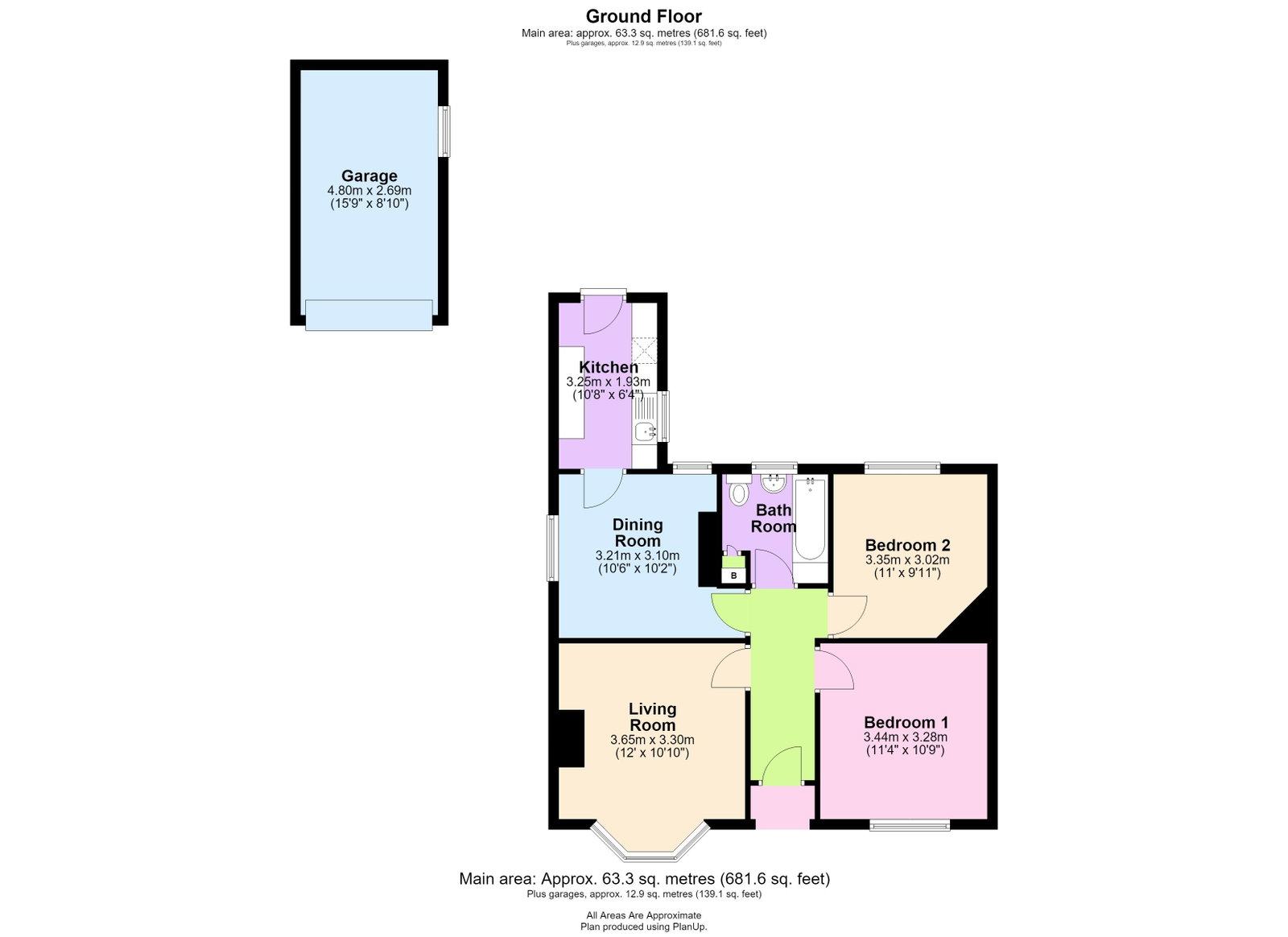 54, Rowan Crescent, Wolverhampton floorplan