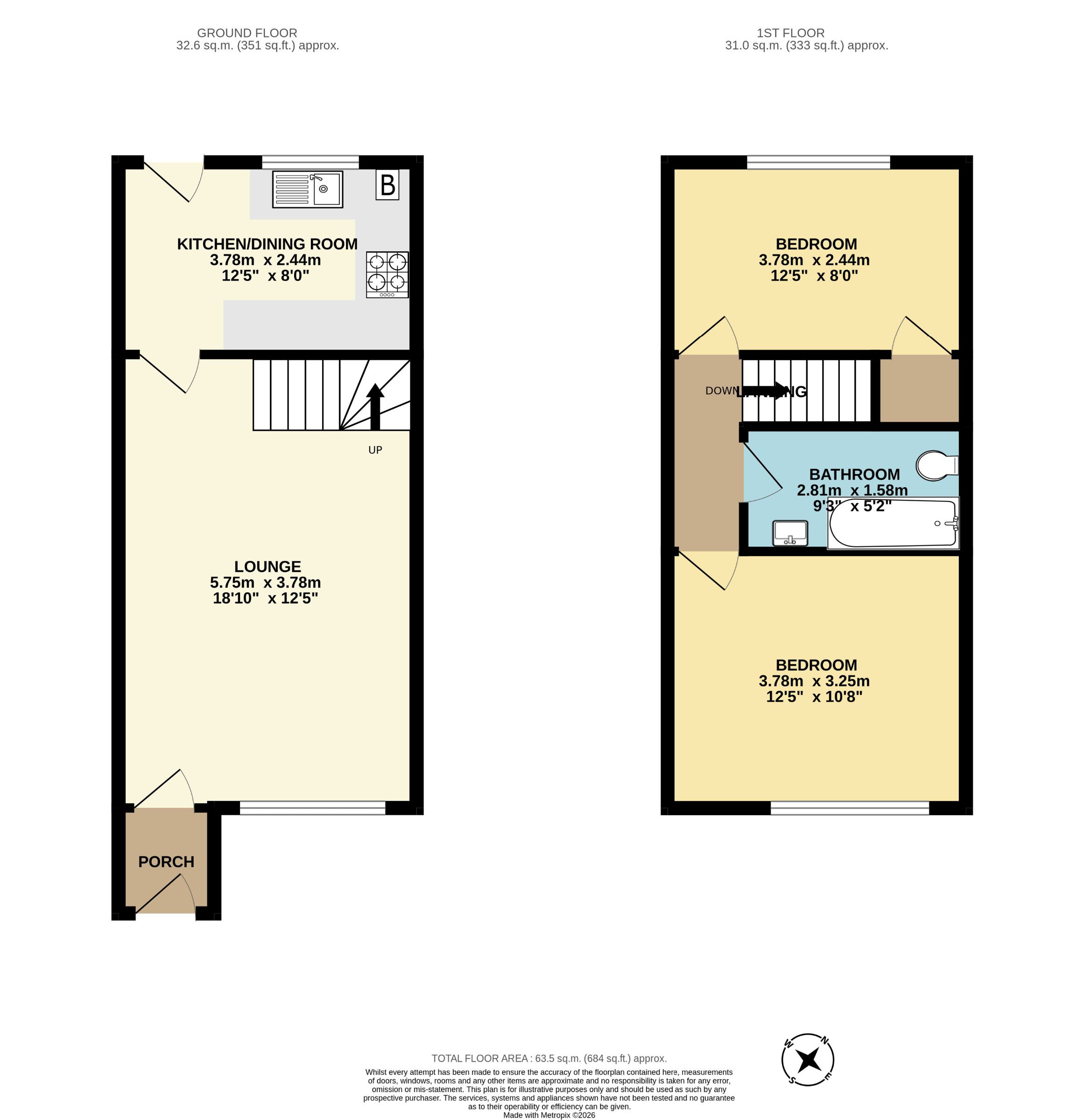 24 Furness Close, Paignton floorplan