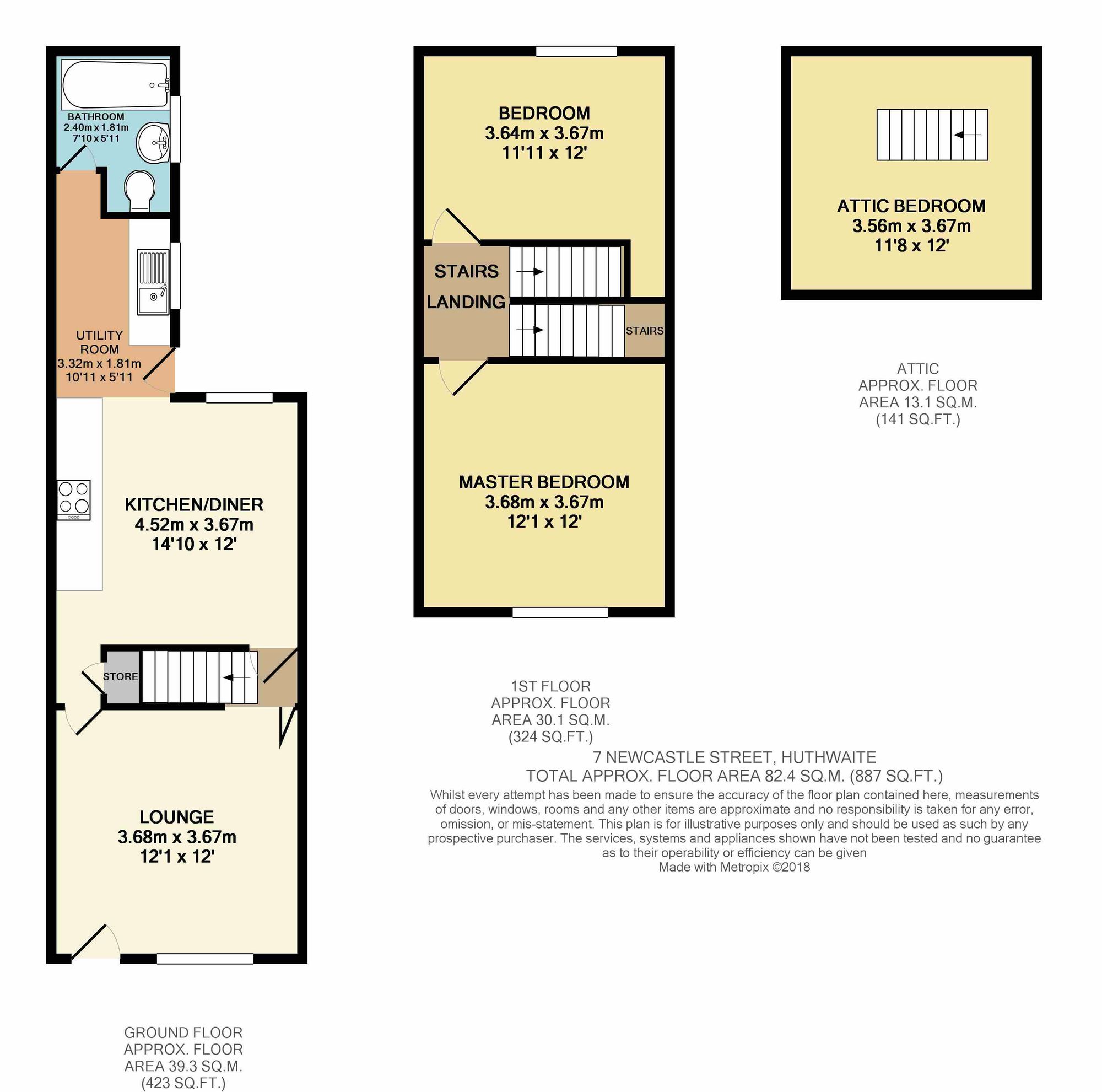 7 Newcastle Street, Sutton-In-Ashfield floorplan