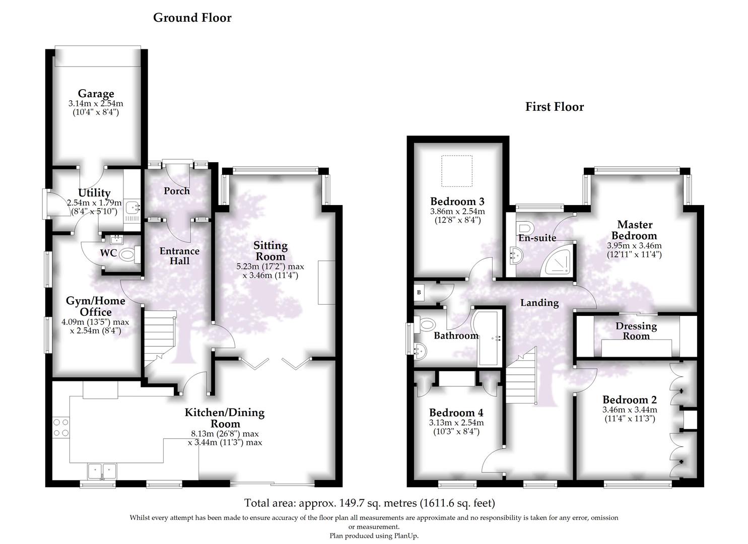 35, Grove Road, Coombe Dingle floorplan