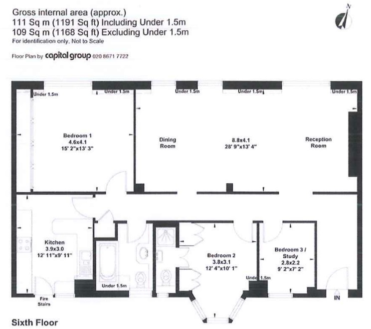 3 Bedrooms Flat to rent in Seymour Place, London W1H