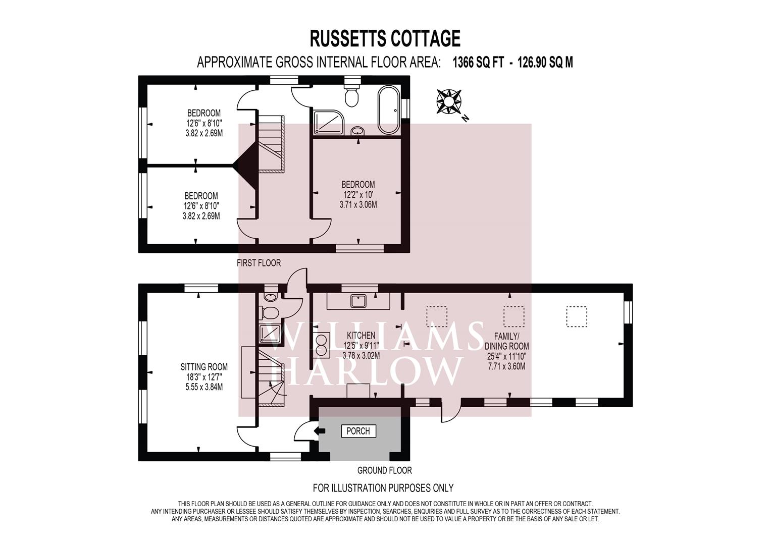 Russetts Cottage, 58, Tadworth Street, Tadworth floorplan
