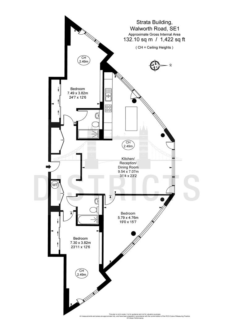 36.01 Strata Building, 8 Walworth Road, London floorplan