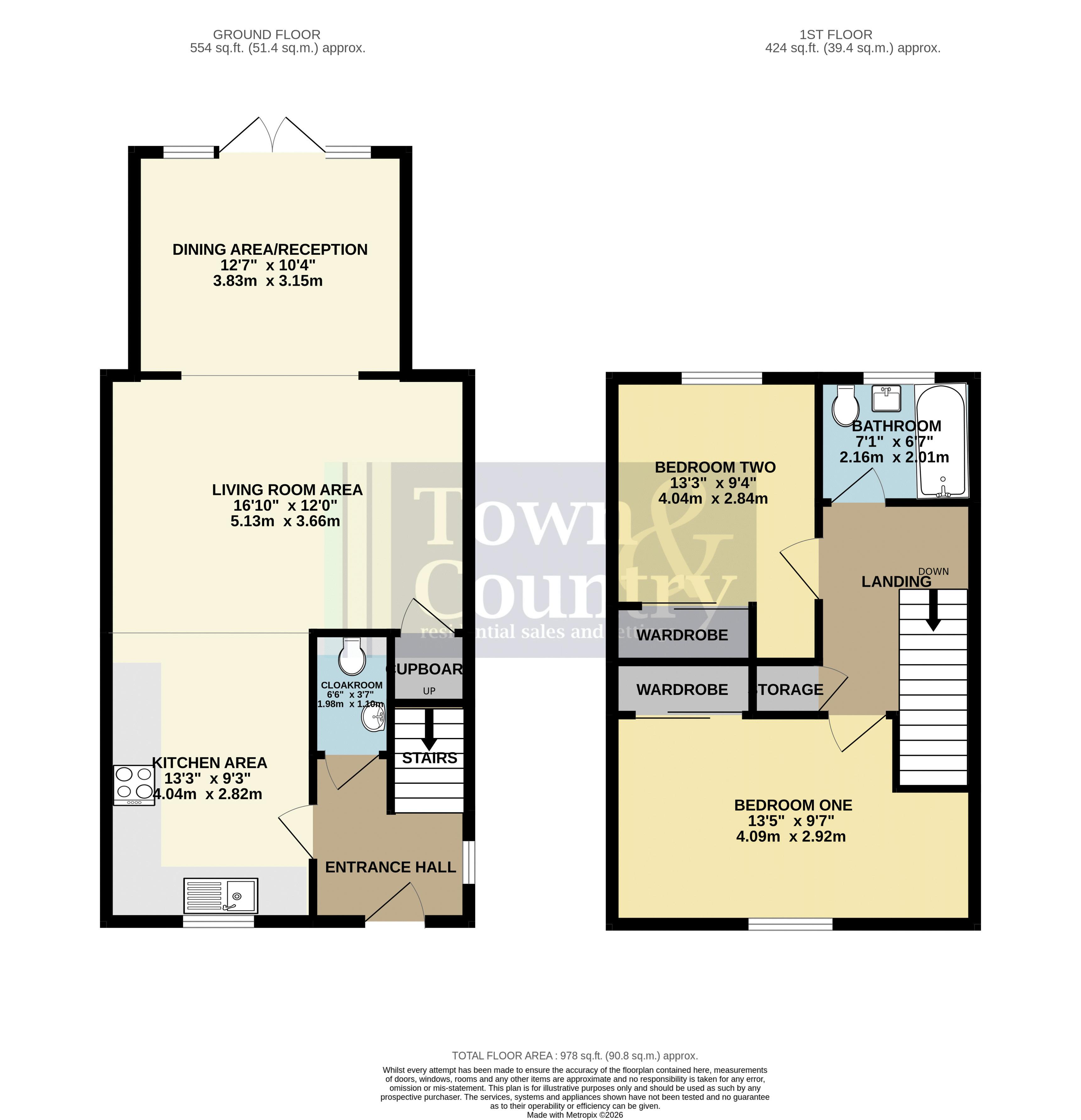 14A, Pine Way, Colchester floorplan