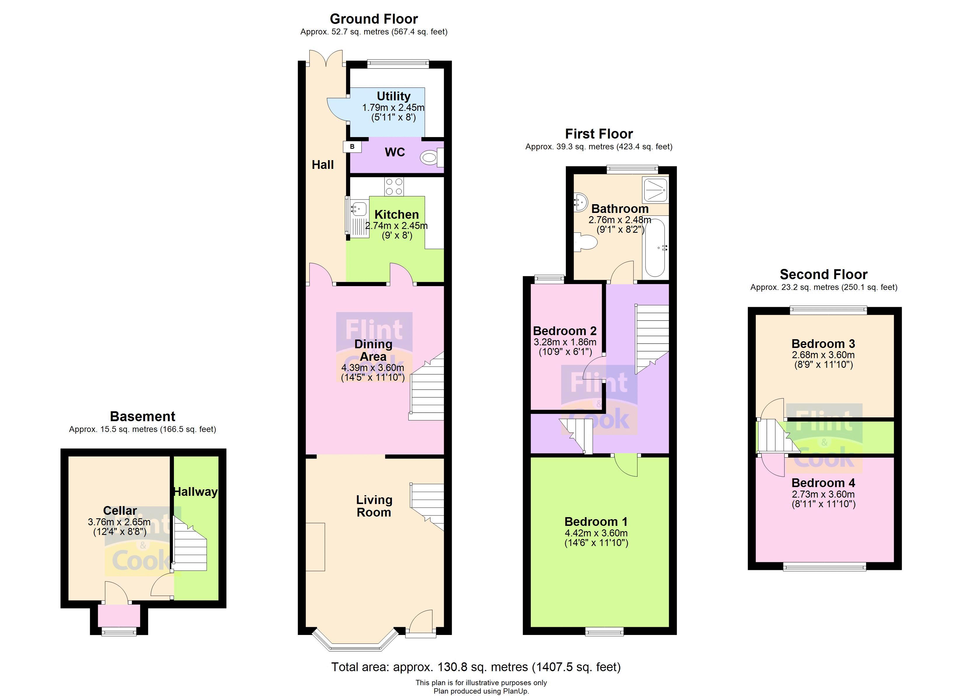 Ledbury Road, Hereford HR1, 4 bedroom terraced house for sale